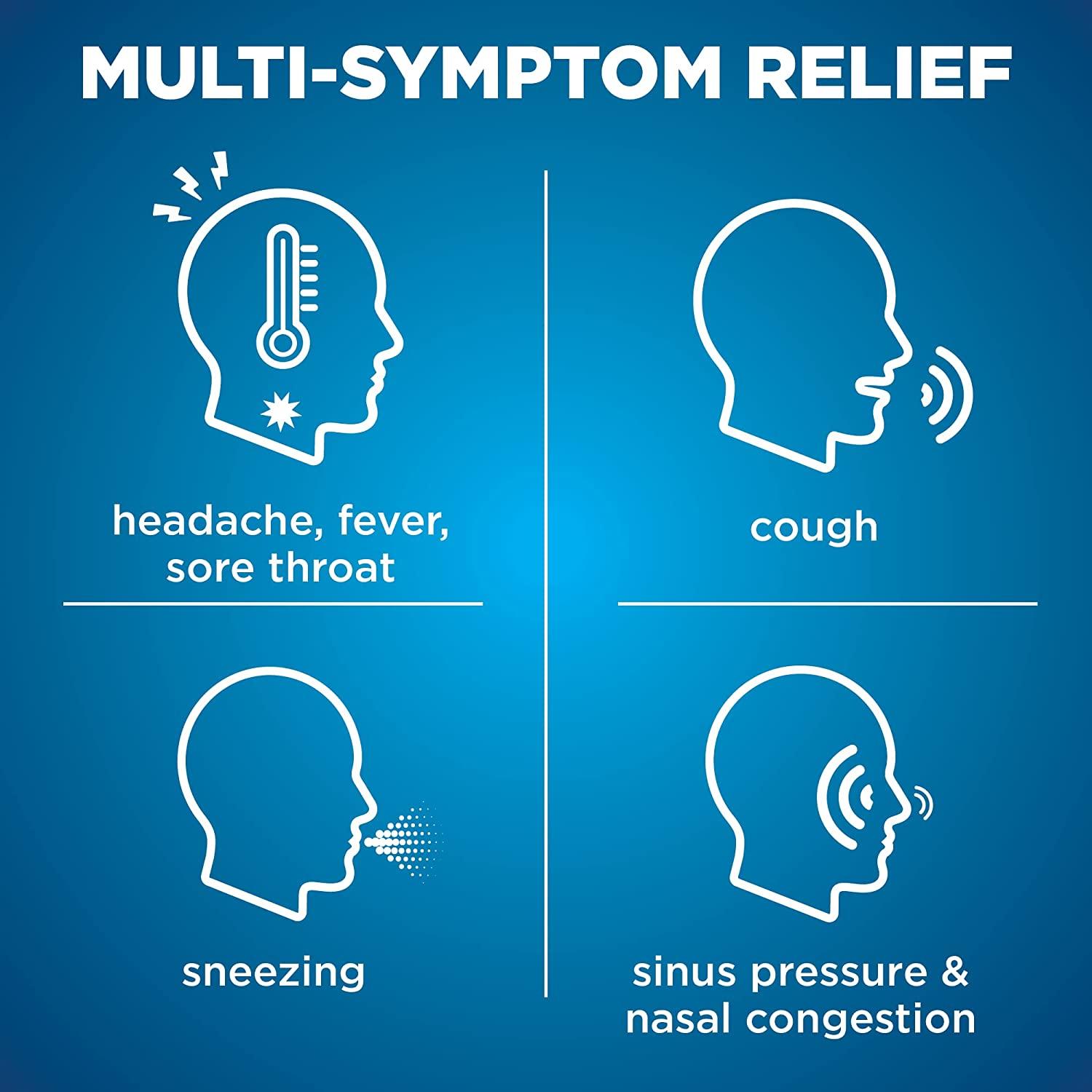 Amazon Basic Care Vapor Ice Nighttime Severe Cold and Flu, Pain