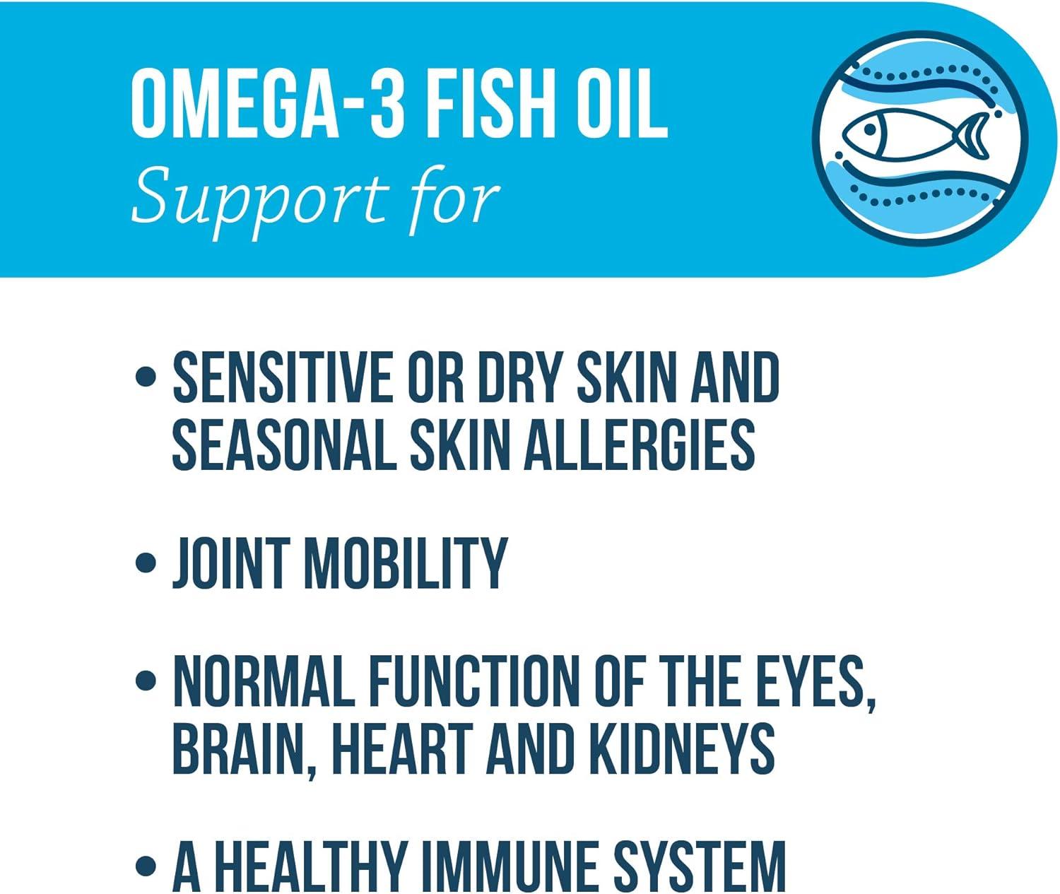 Free Form Snip Tips Omega-3 Fish Oil Liquid Supplement for Small