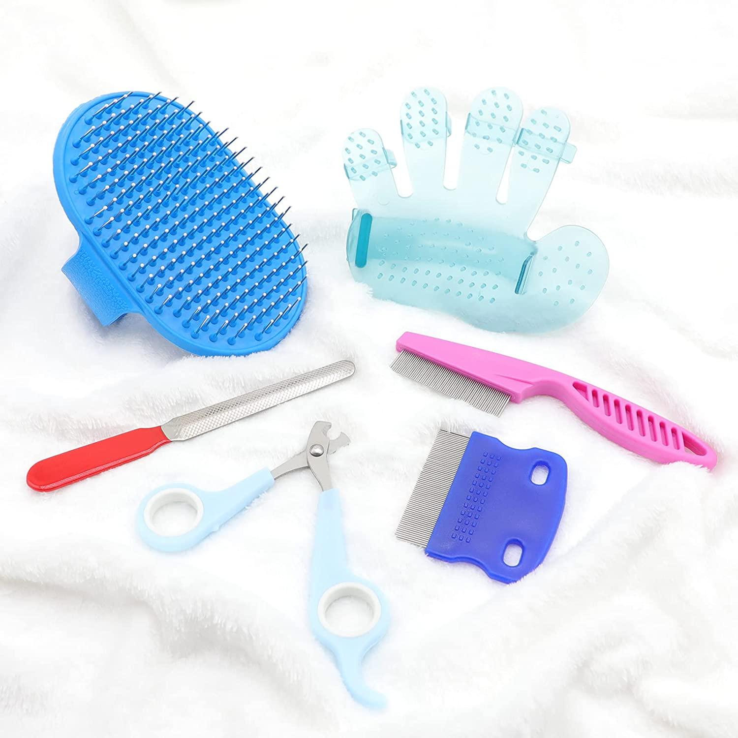 KALAMANDA Rabbit Grooming Kit Brush, Nail Clipper, Trimmers & Combs