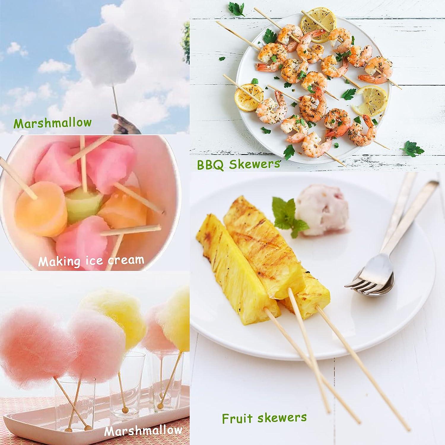 Round Wooden Stick for Crafts Food Ice Lollies and Model Making Cake Dowel  DIY Durable Dowel