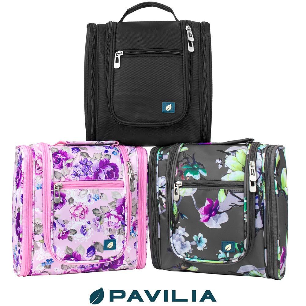 PAVILIA Toiletry Bag for Men, Travel Toiletries Bag