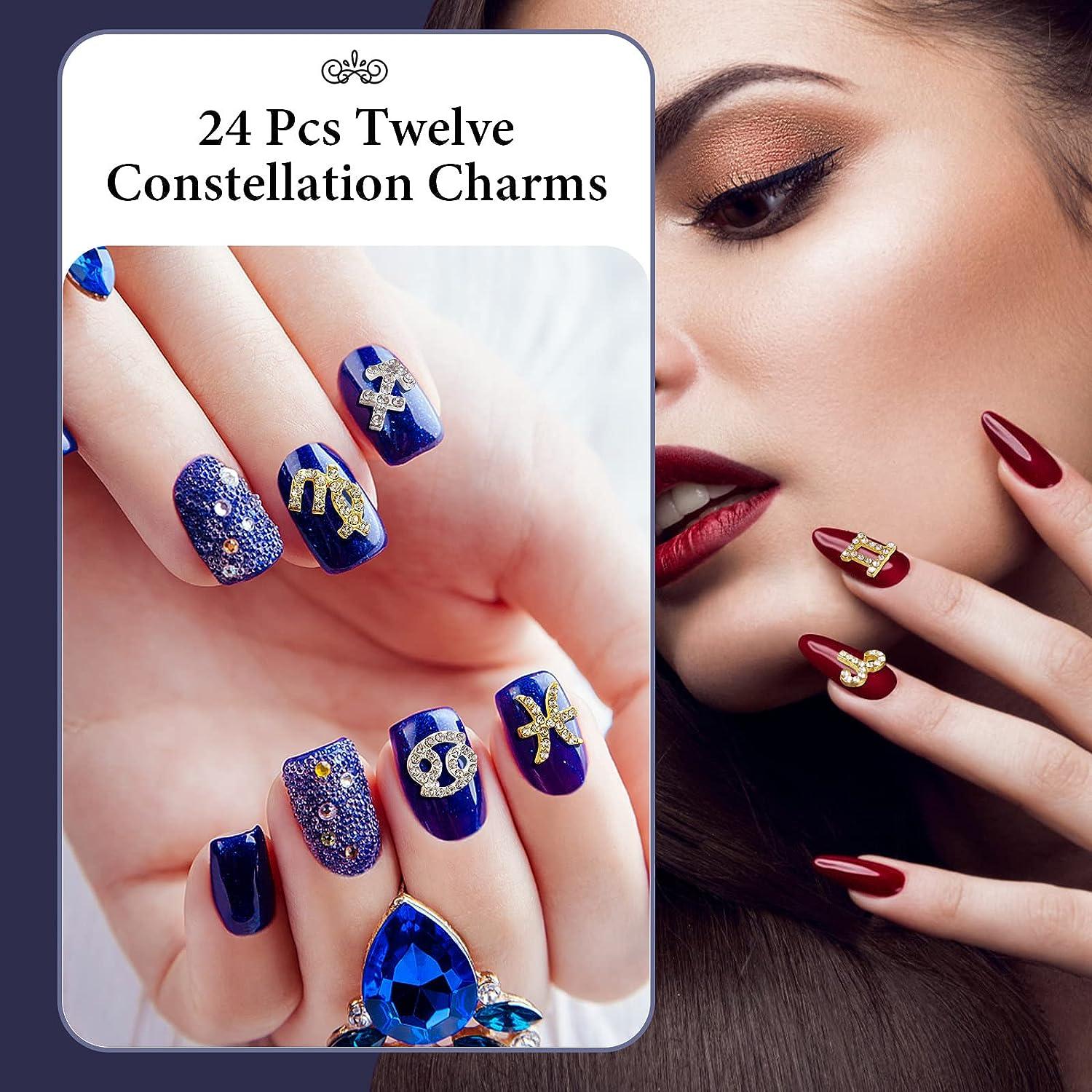 Nail Art Decoration Zodiac | Zodiac Charms Nails | Leo Constellation Nails  - 10pc 3d - Aliexpress