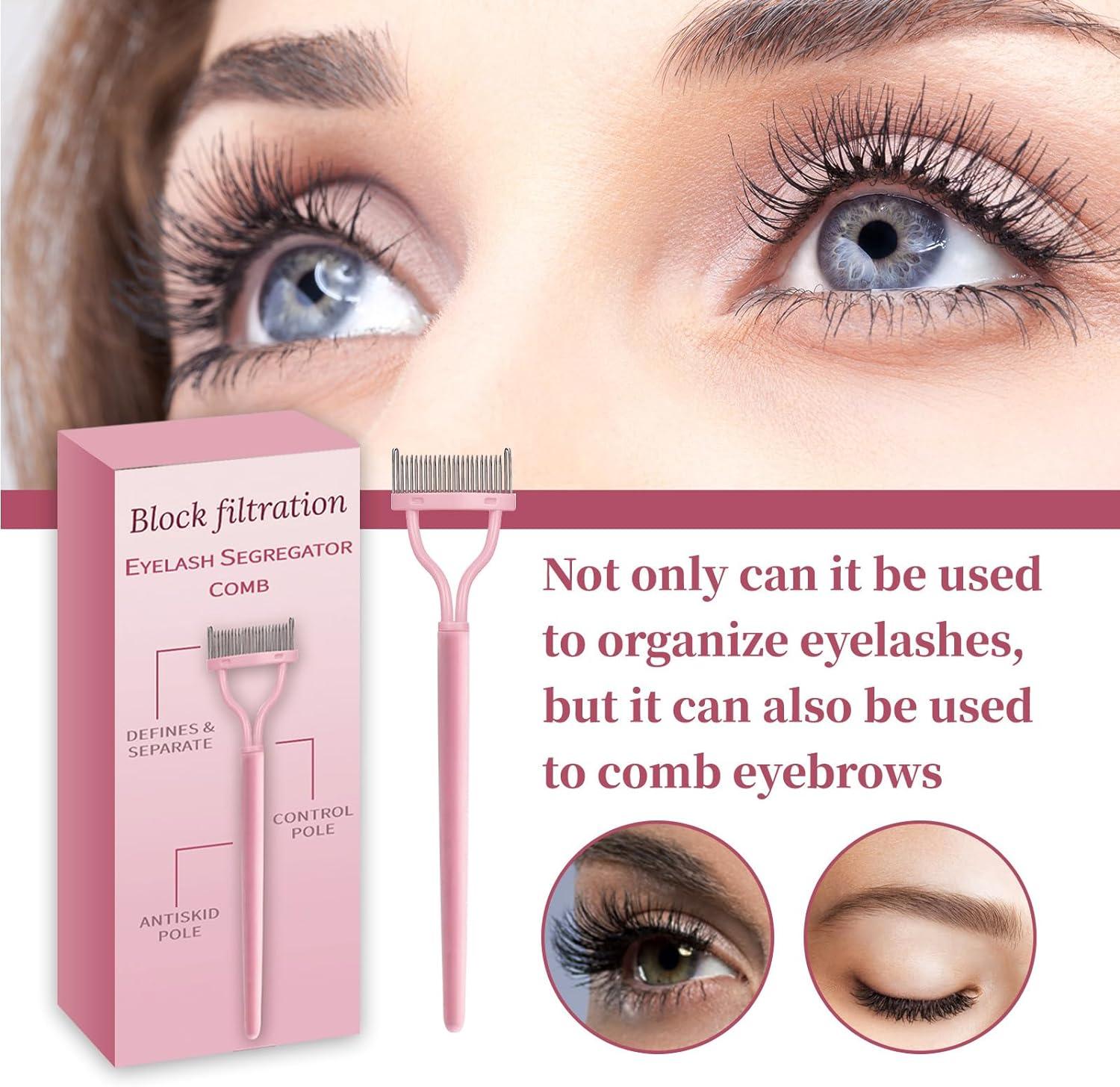 Eyelash Filter Separator Comb Metal Lash Comb Make Up Lash Separator