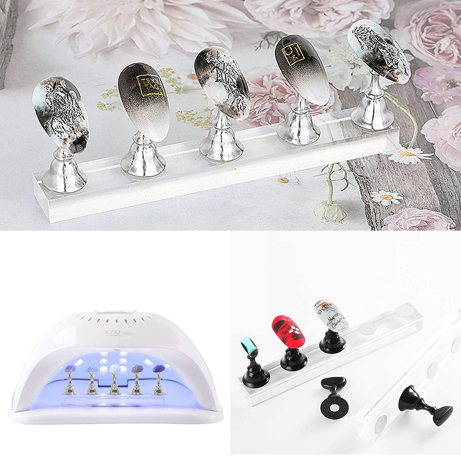 Acrylic Nail Display Stand,2 Sets Nail Practice Holder Nail