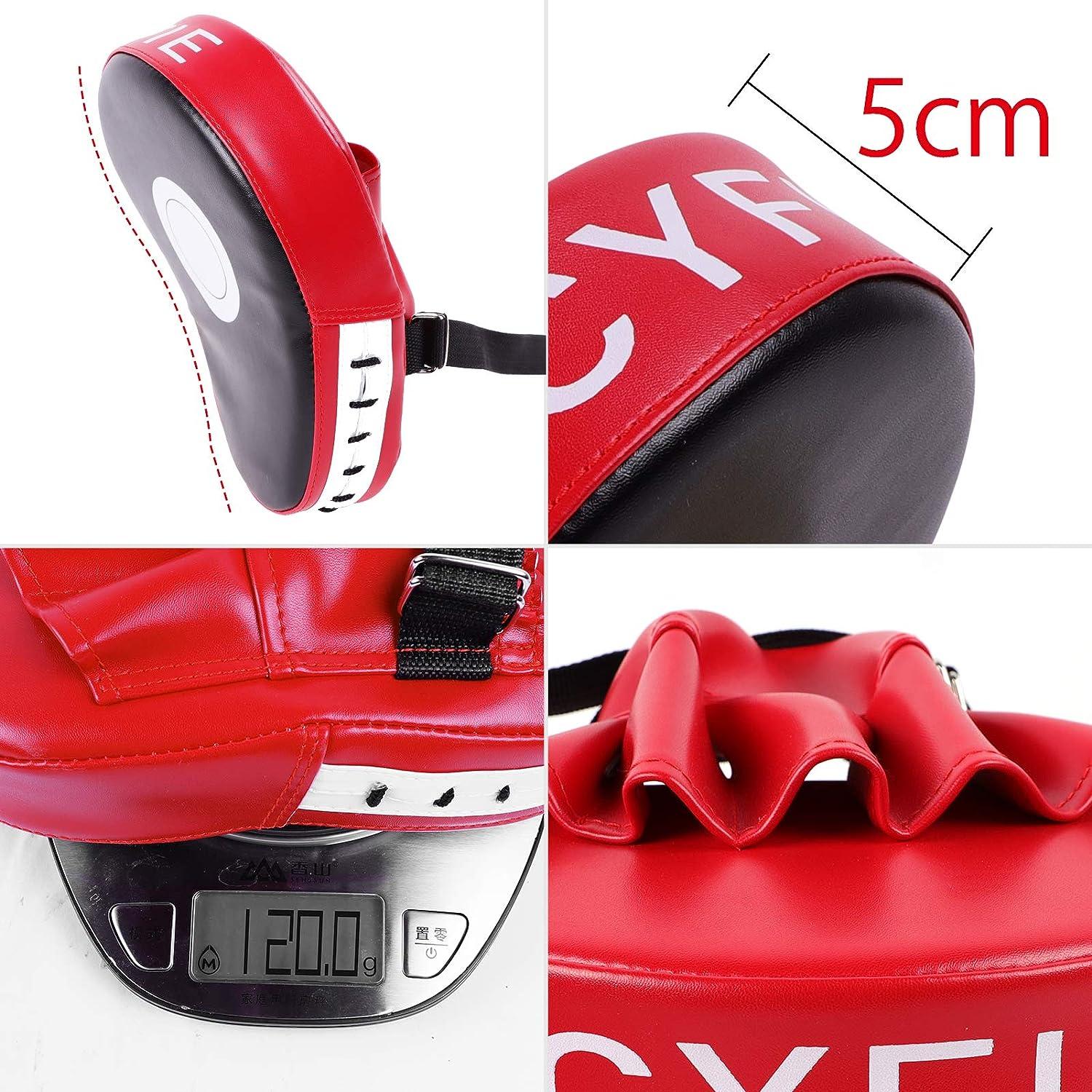 TSV 2PCS Curved Punching Mitts Boxing Pads Hand Target Boxing Pads Gloves  Training Focus Pads Kickboxing Muay Thai MMA Martial Art Punch Mitts