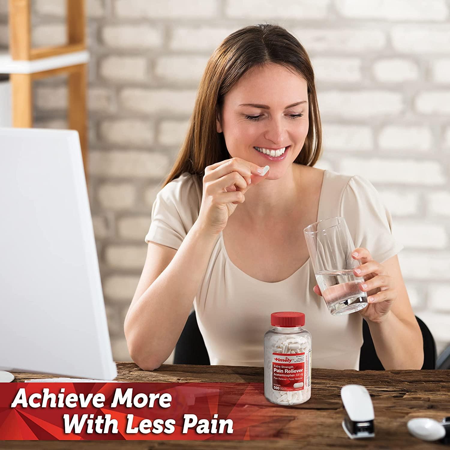Timely Extra Strength Pain Relief Acetaminophen Tablet 500 MG 500