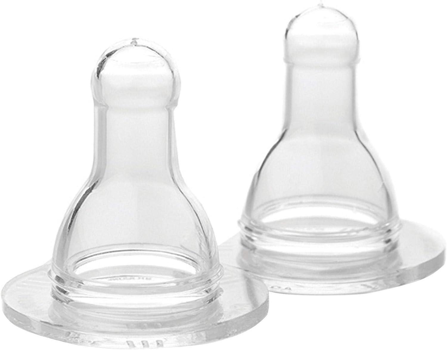 Lifefactory Baby Bottle Nipple 2Pack clear 2 Count (Pack of 1)