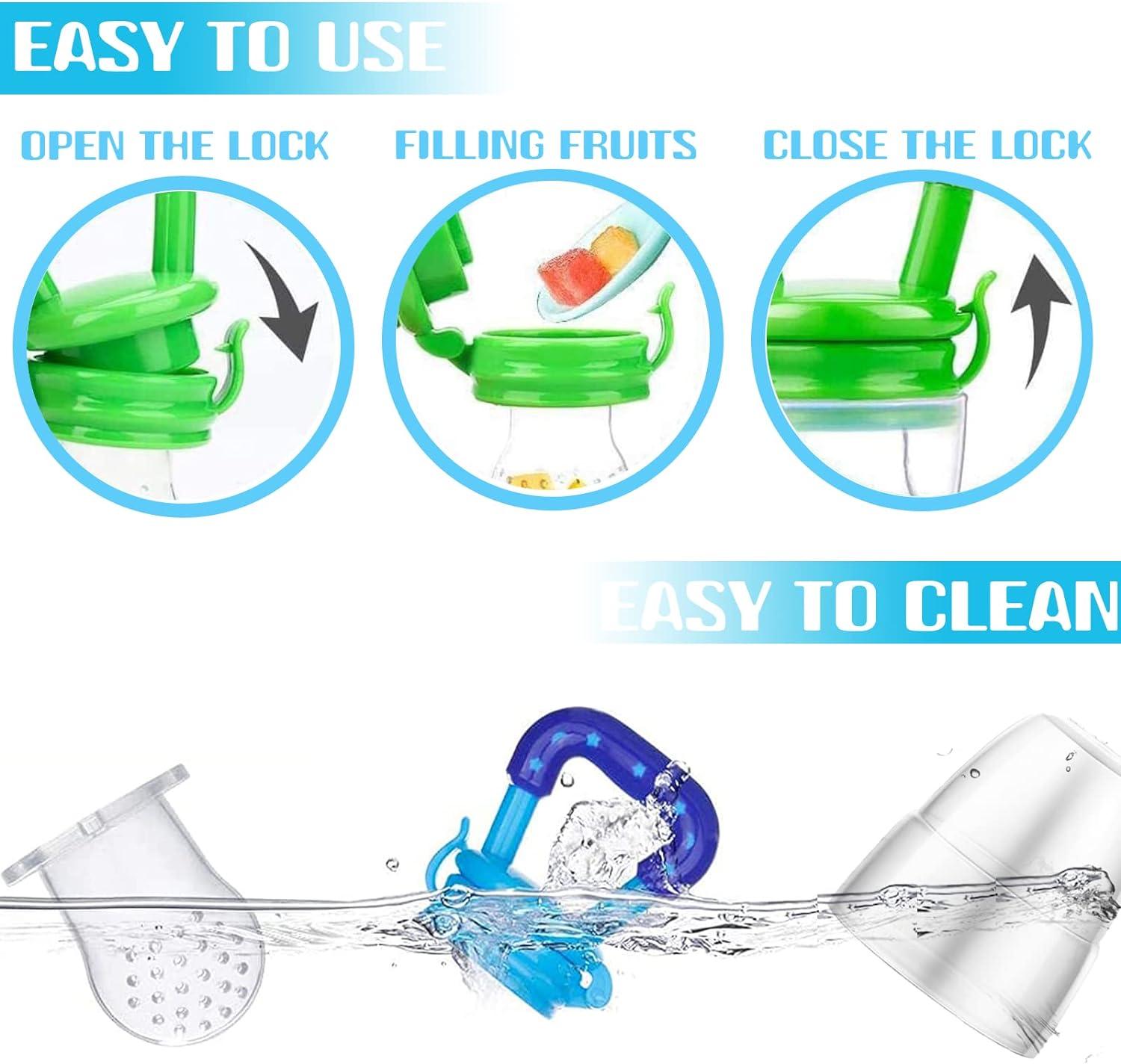 Wendergo Teething Dummy Baby Fruit Feeder Pacifier Weaning Dummies Set
