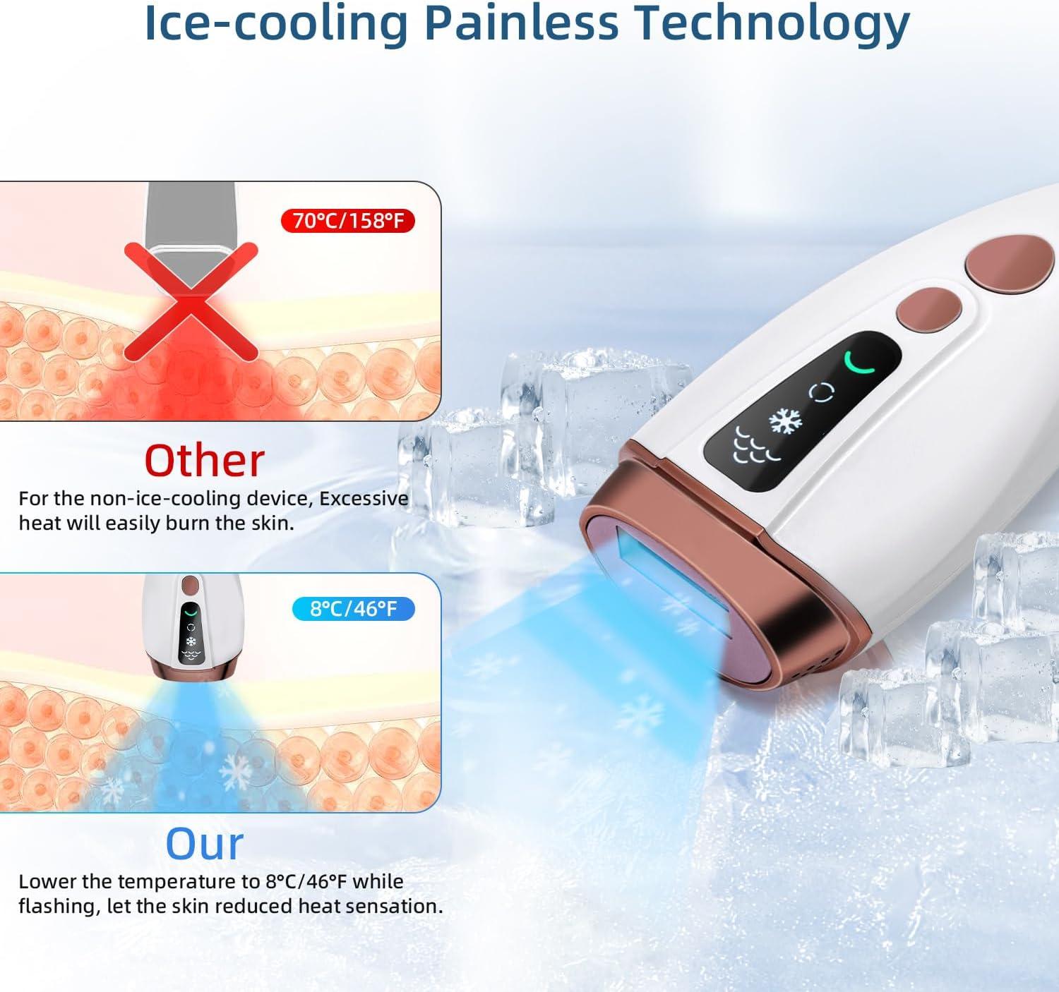 2025 IPL Laser Hair Removal Device For Women Men 45°F Ice-Cooling - View #7