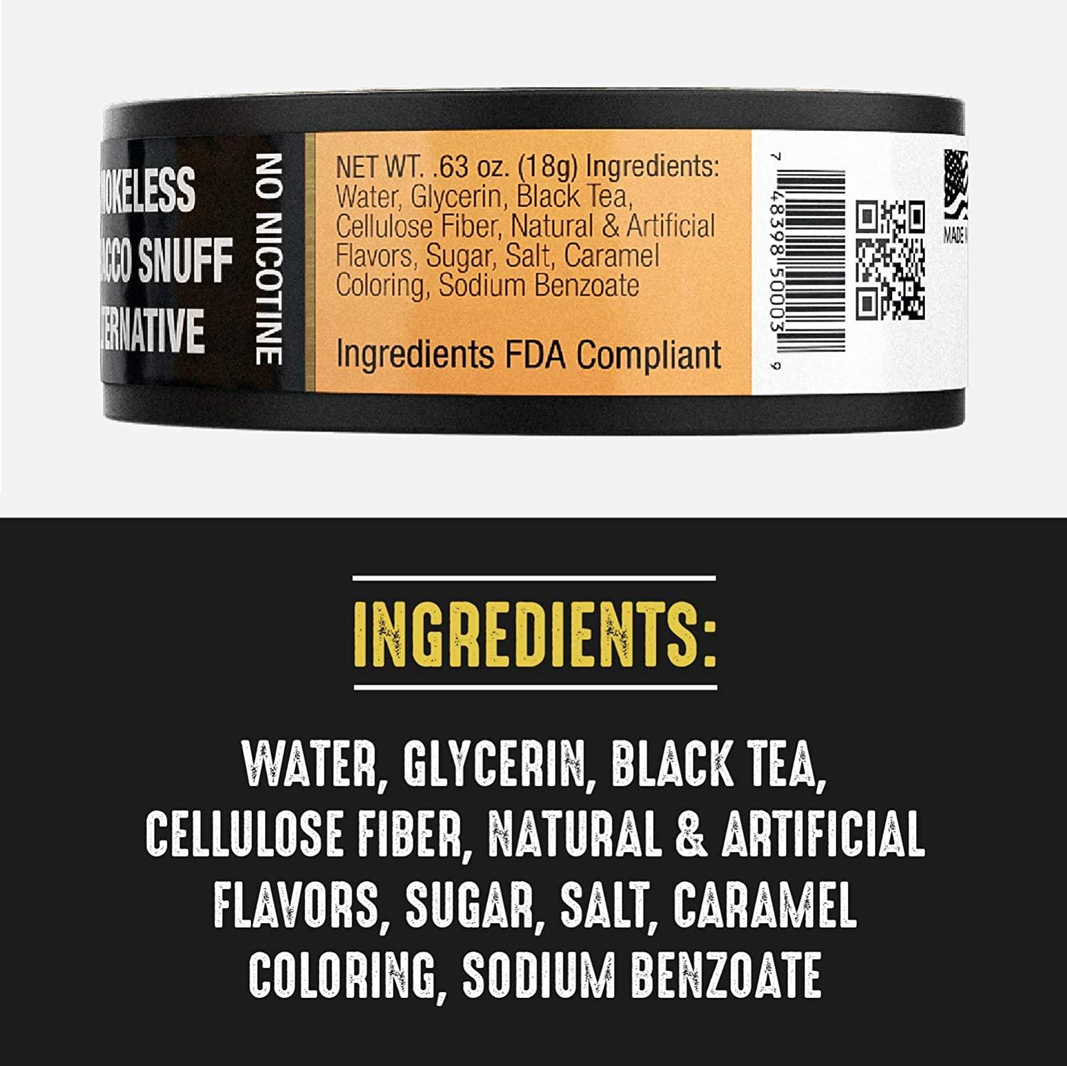 BaccOff Smooth Peach Pouches - Tobacco and Nicotine Free Snuff Alternative  (1 Can, 0.63 oz) | Buy Now with Express International Delivery