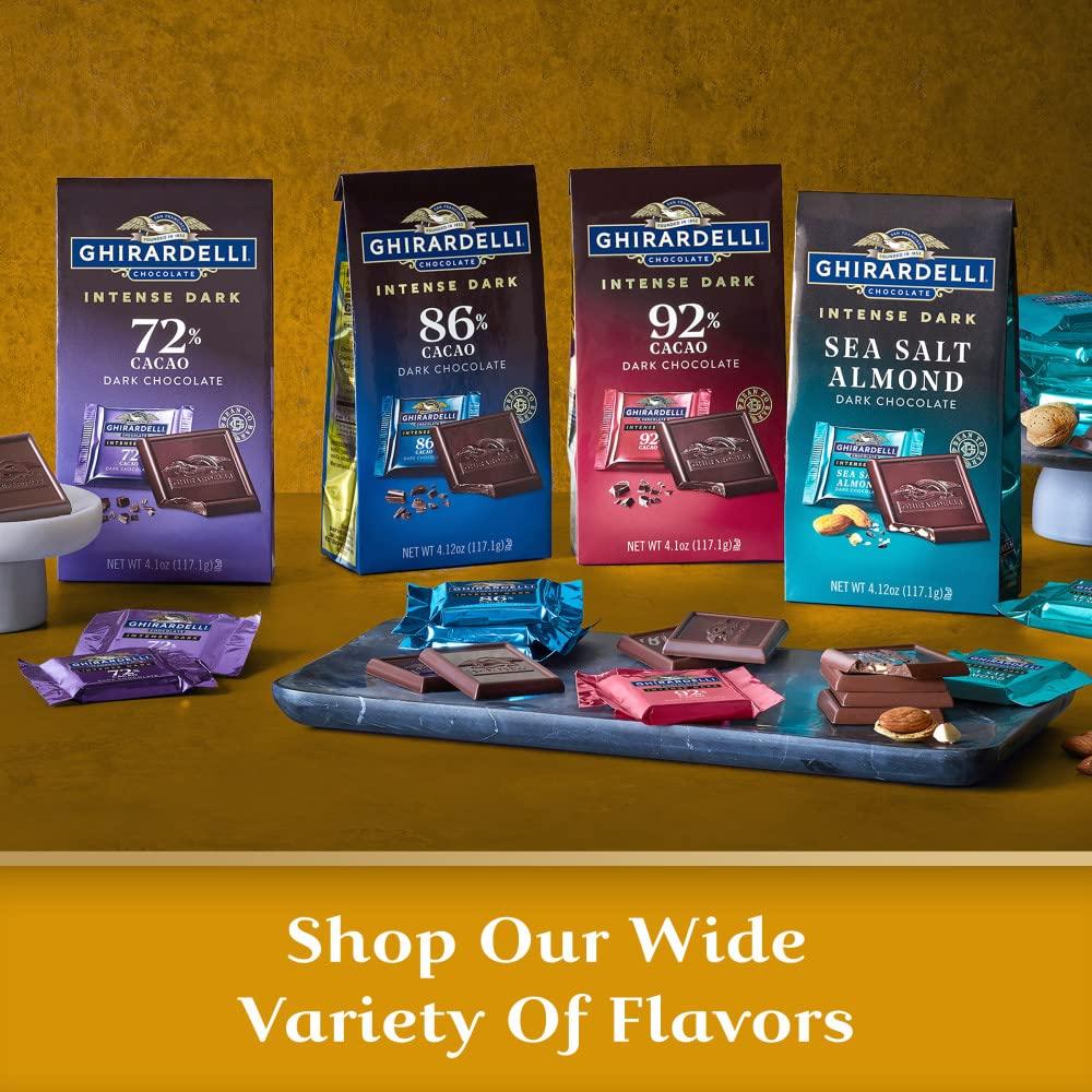 GHIRARDELLI Intense Dark Chocolate Bar with Toffee Almond 3.5 Oz