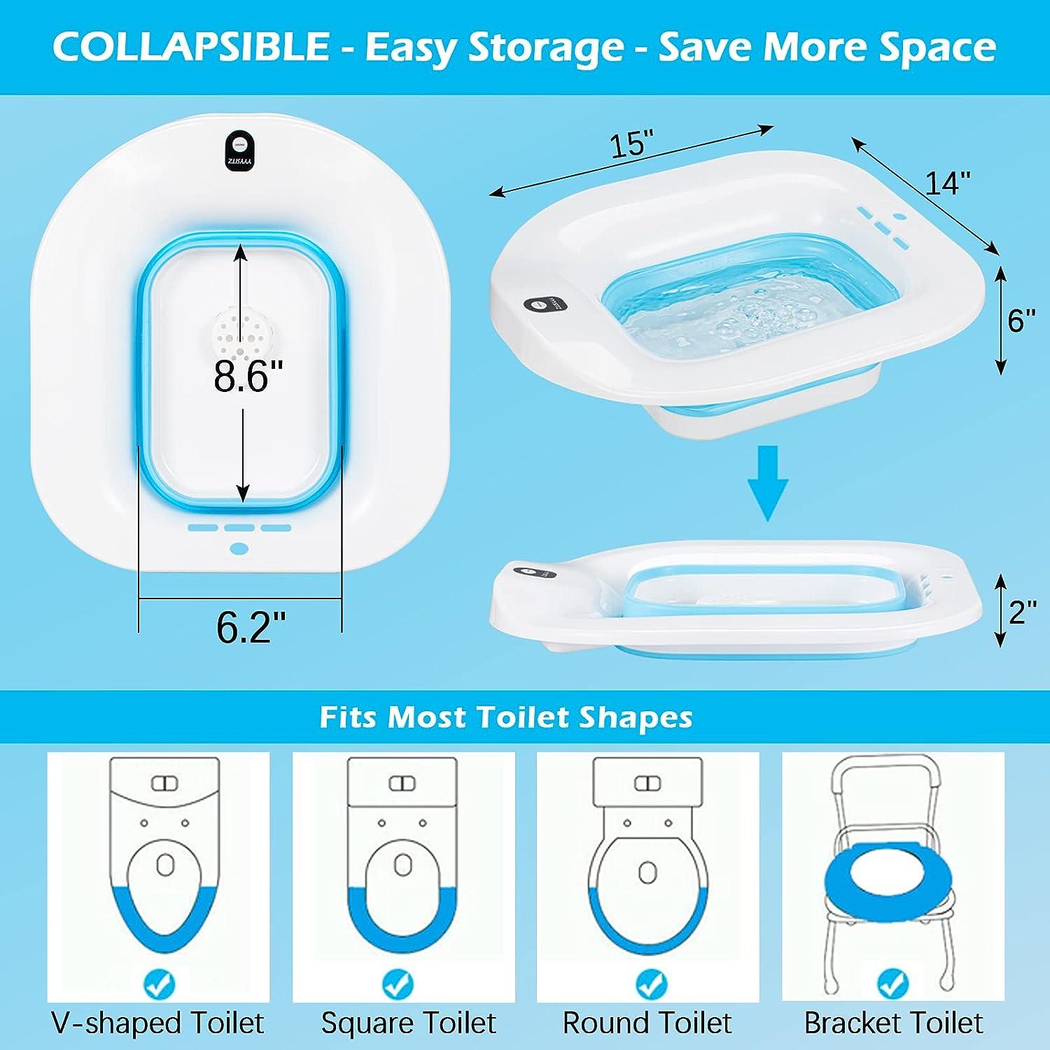YYYSITZ Electric Sitz Bath, Sitz Bath for Hemorrhoids, Sitz Bath for Postpartum Care, Toilet