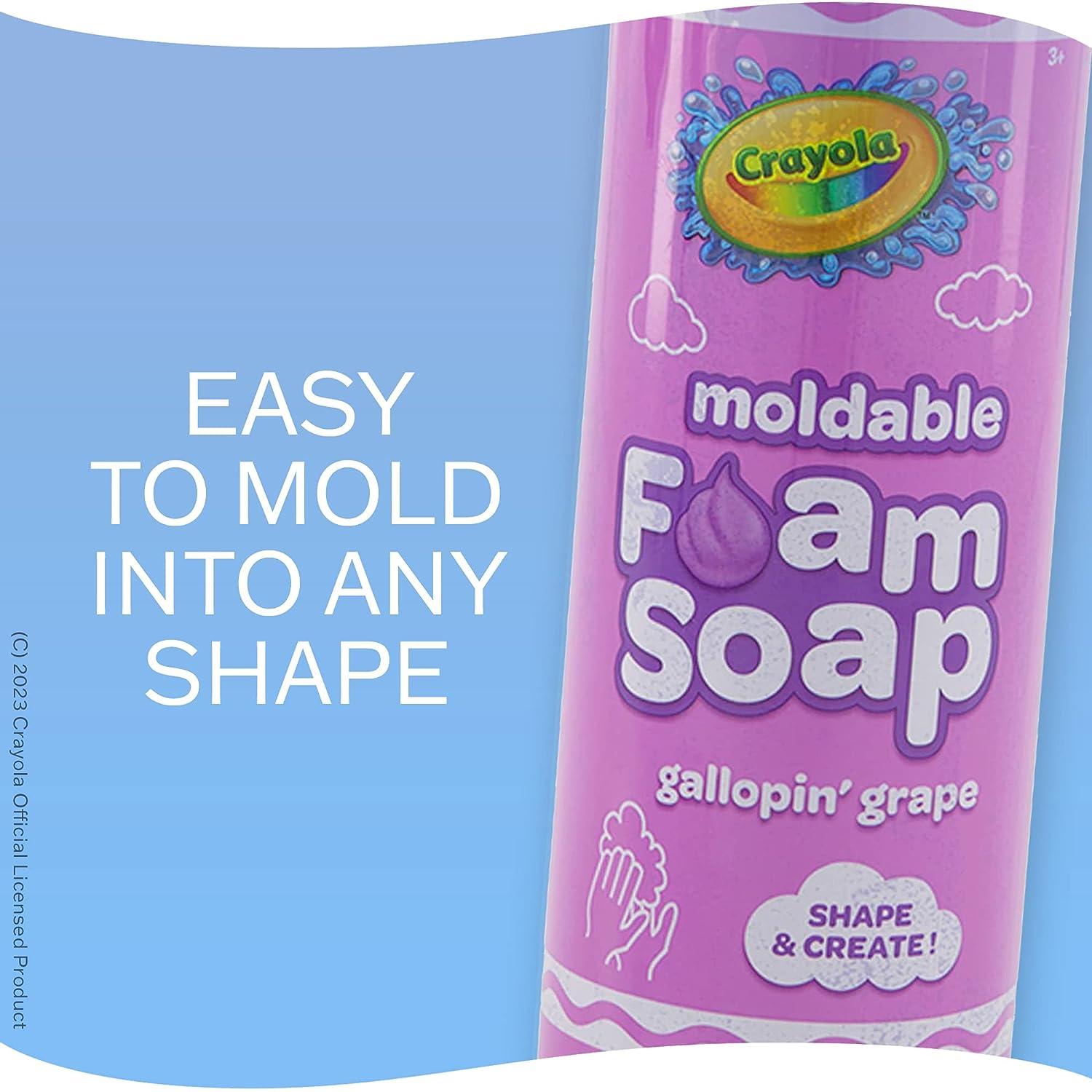 Crayola Purple Moldable Foam Soap 10oz. Creative Kids Bath Fun