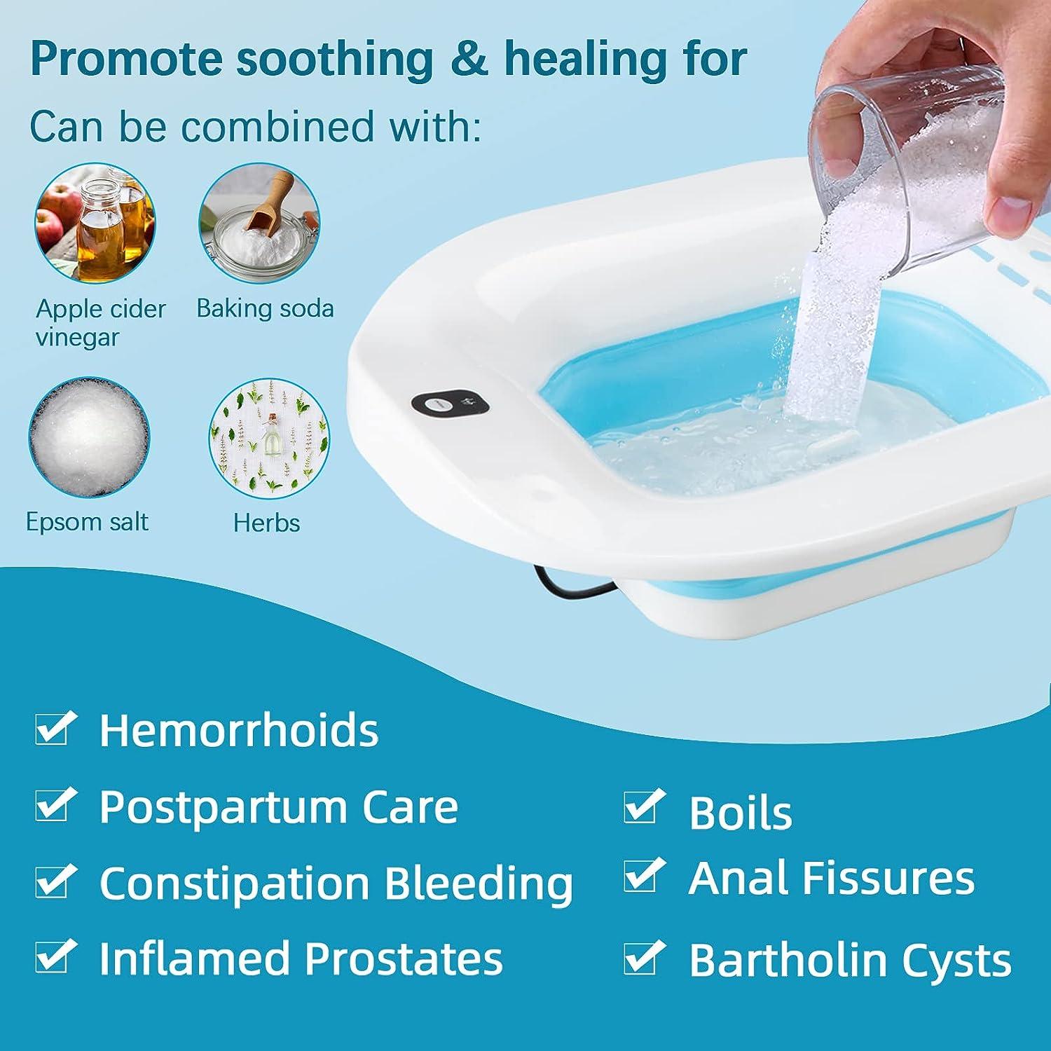IRWPITW Sitz Bath, Electric Sitz Bath for Toilet Seat Hemorrhoids