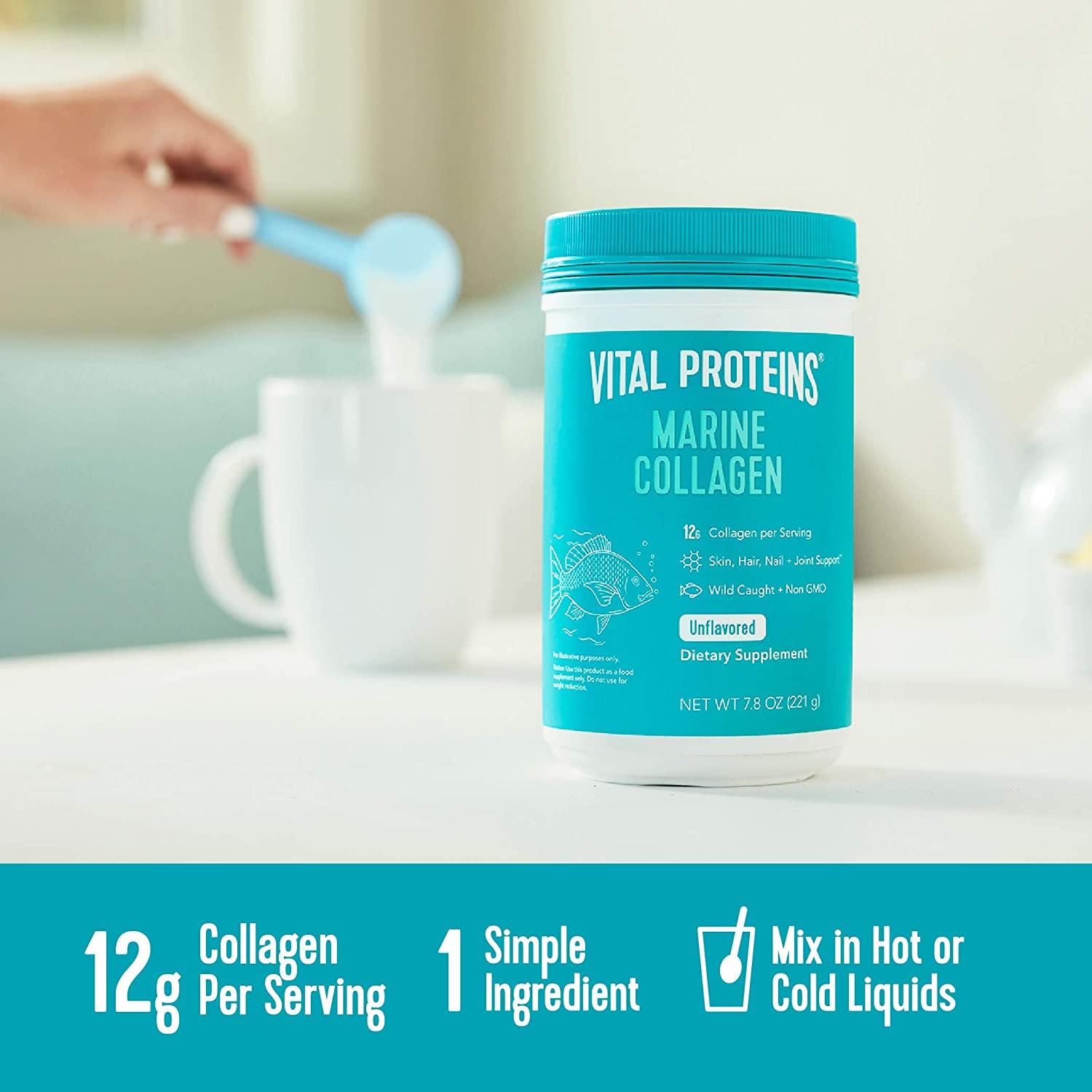 Vital Proteins Marine Collagen - Wild Caught Unflavored 7.8 oz ...