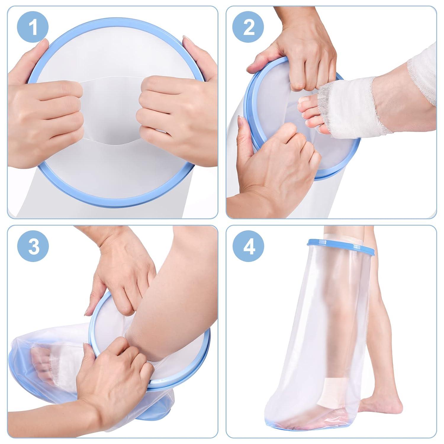Fasola Leg Protector Showering NonSlip Cast Cover for Half Leg Broken