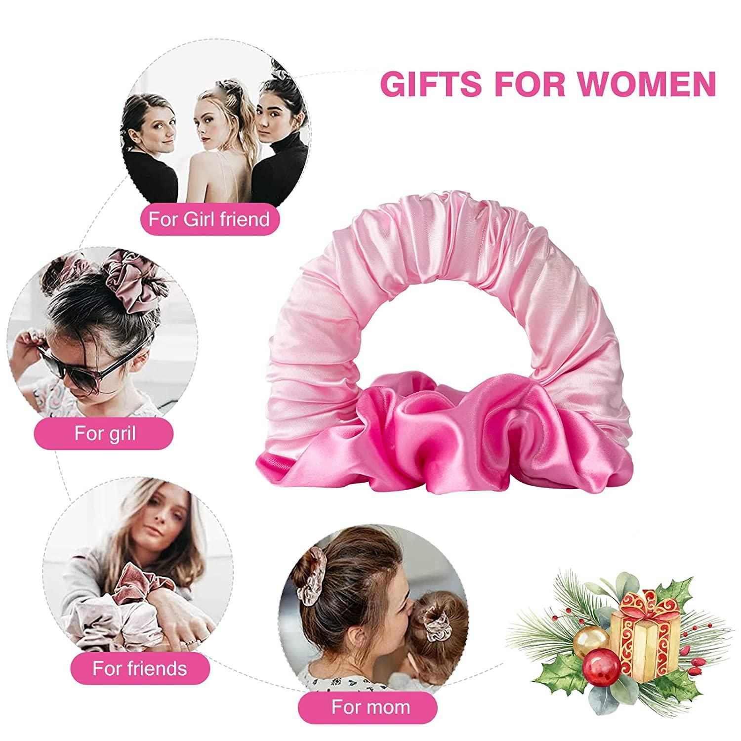 2022 New Pink Heatless Hair Curler Headband for Long Hair No Heat
