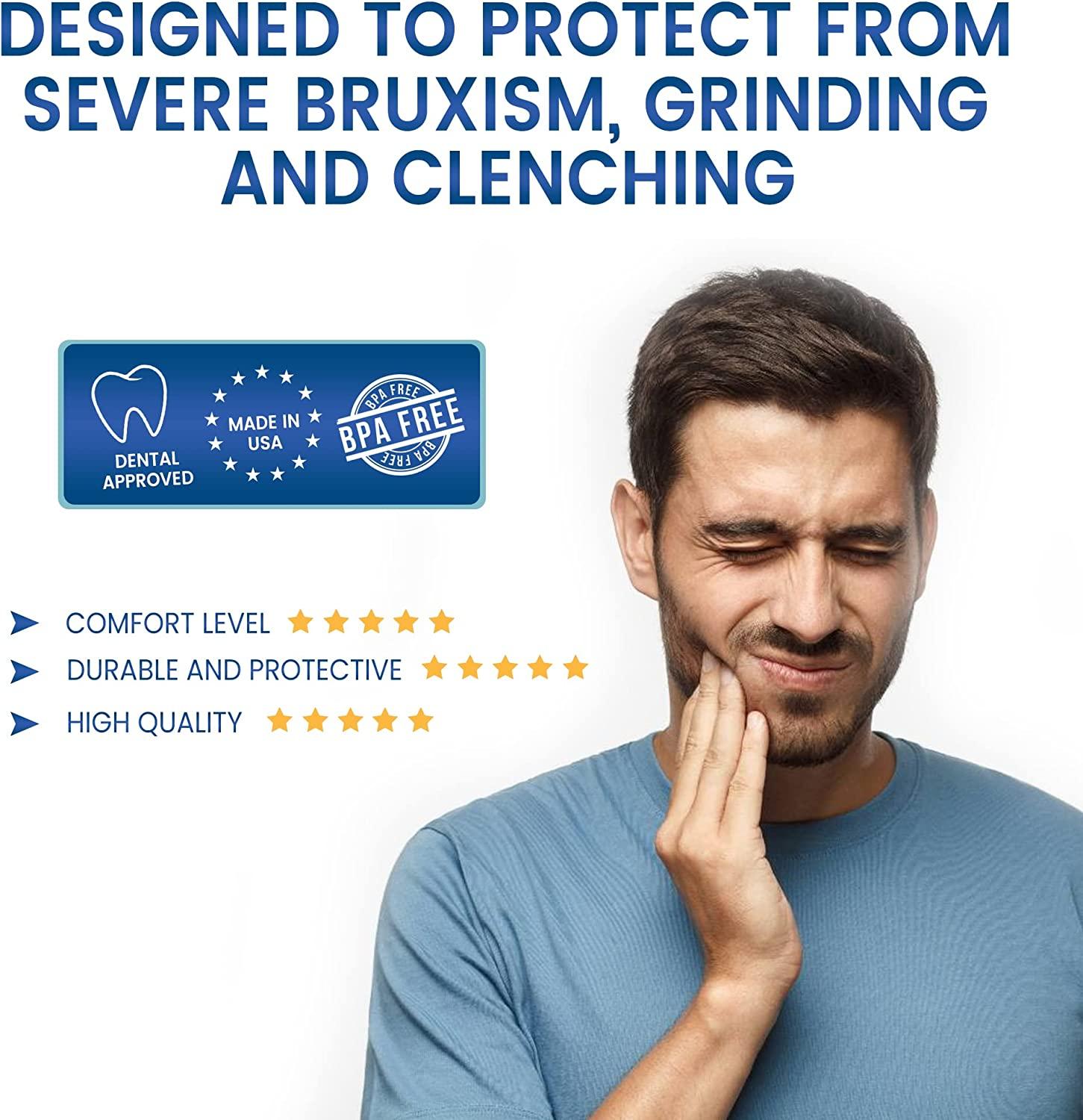 Dental Defense Premium Hard Surface Nightguard 2 Pack Customizable