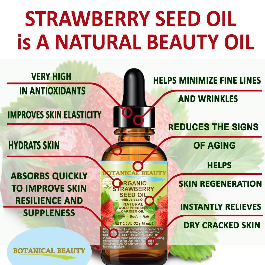 STRAWBERRY SEED OIL ORGANIC. 100 Pure Moisturizer/ Natural Cold