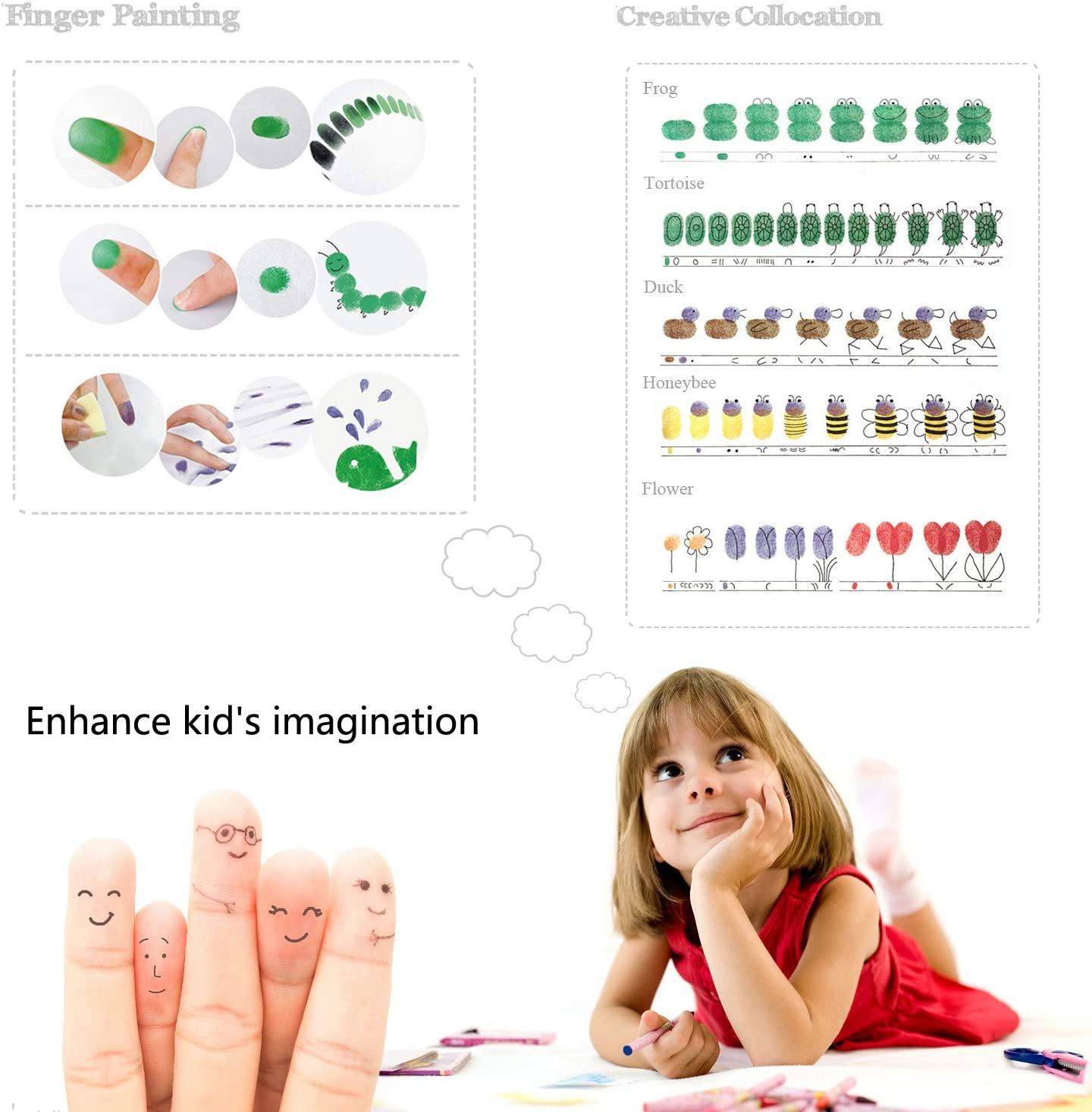 Craft Ink Pad Stamps Partner Diy Color,20 Colors Rainbow Finger