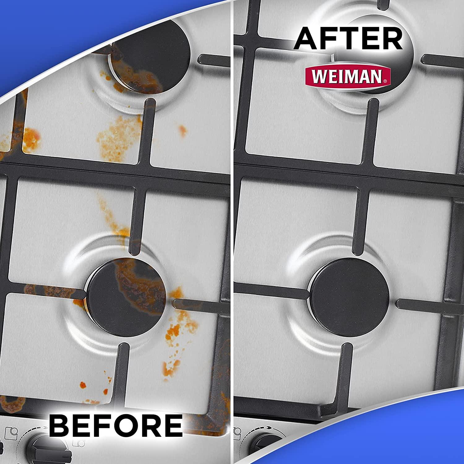 Weiman Gas Range and Stove Top Cleaner and Degreaser 2 Pack
