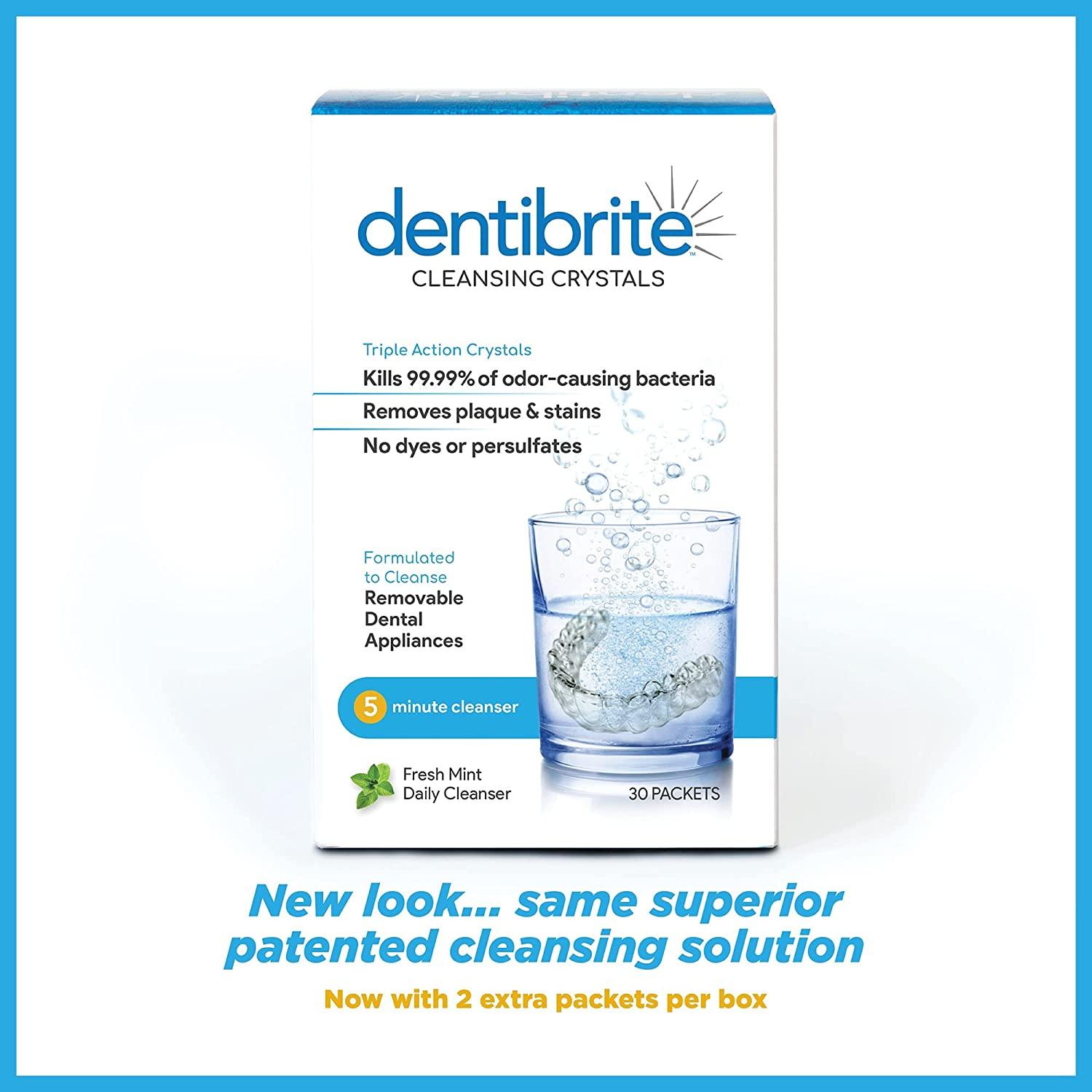 Dentibrite Crystals Cleaner for Removable Dental Appliances