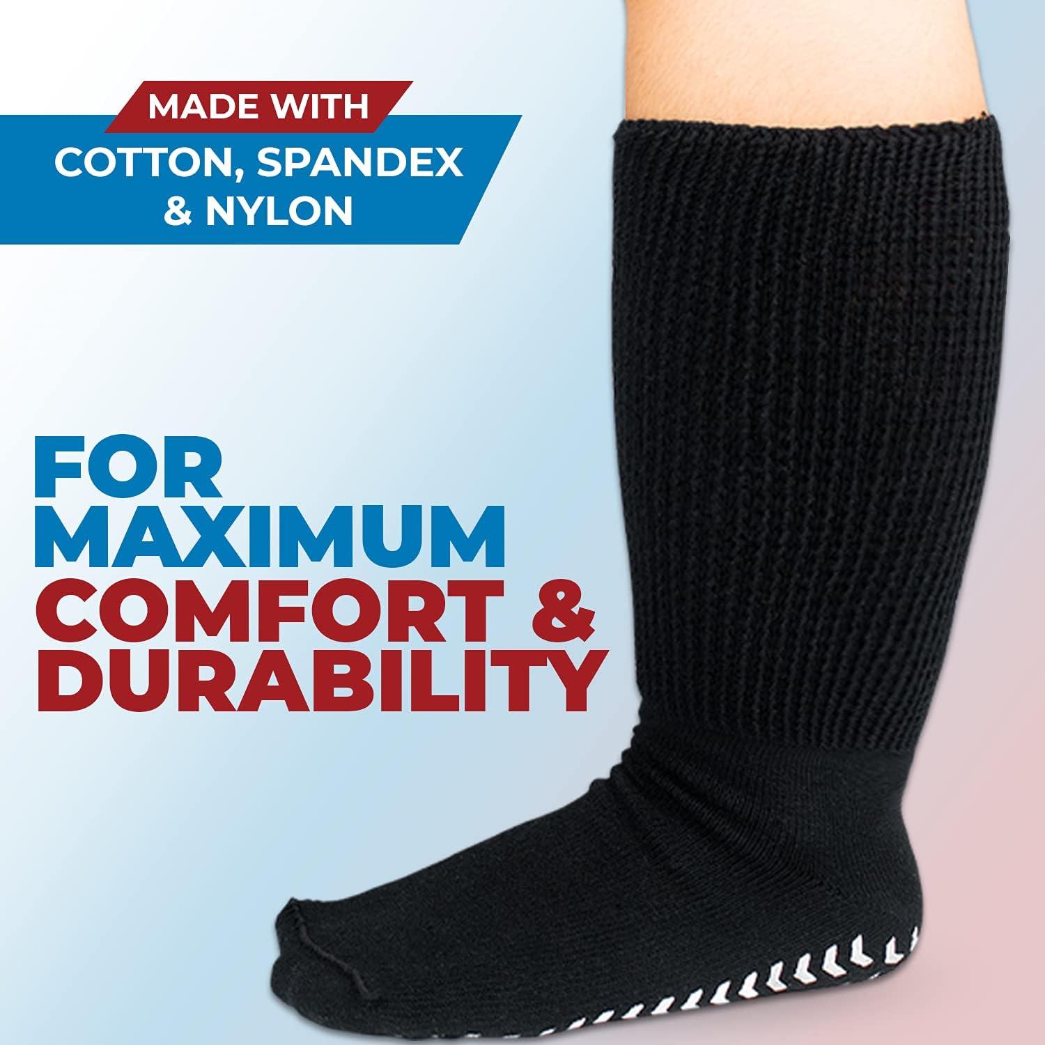 Extra Wide Socks For Swollen Feet, Wide Calf Socks, Diabetic Socks