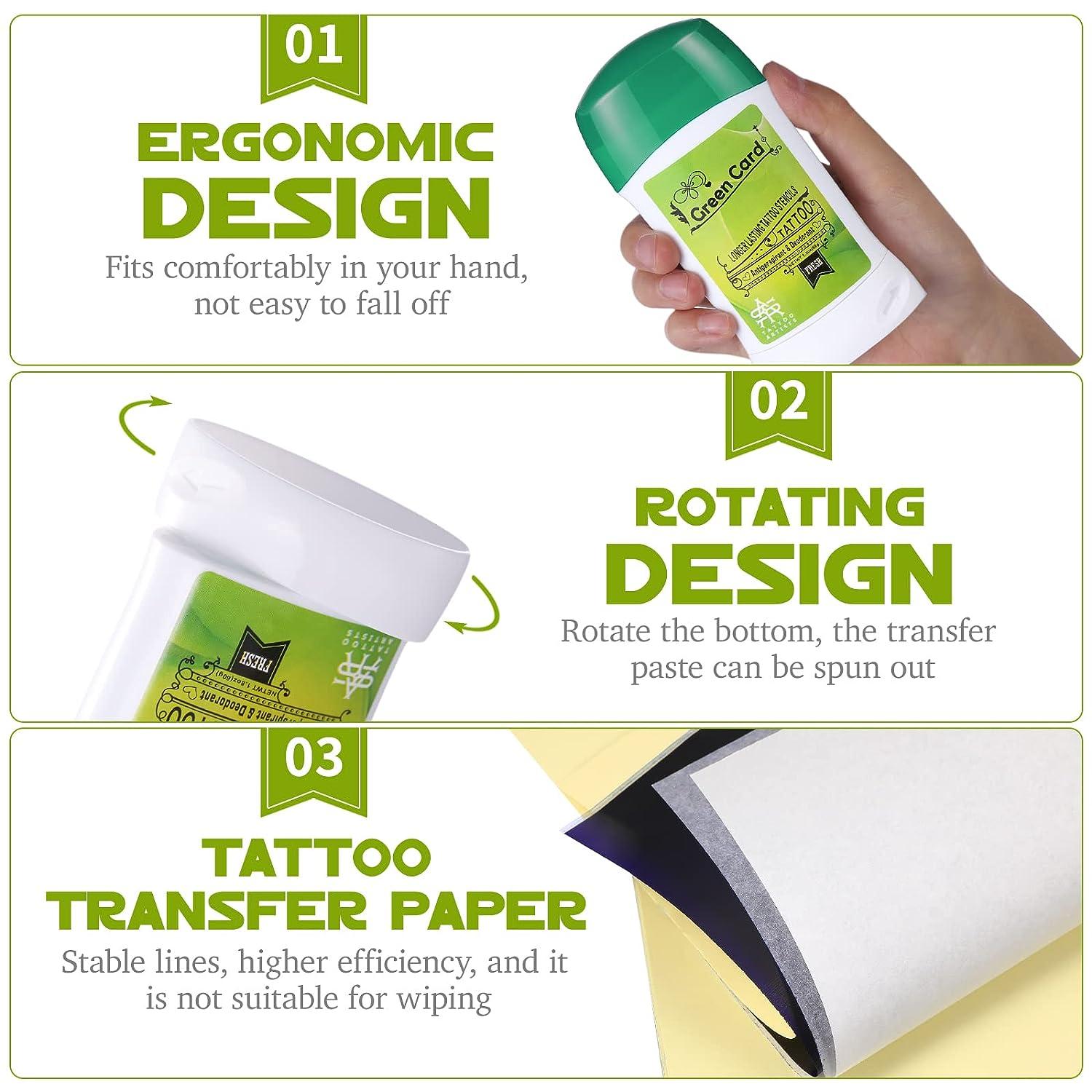 15pcs Tattoo Transfer Paper and Gel Kit for Transfer Stickers