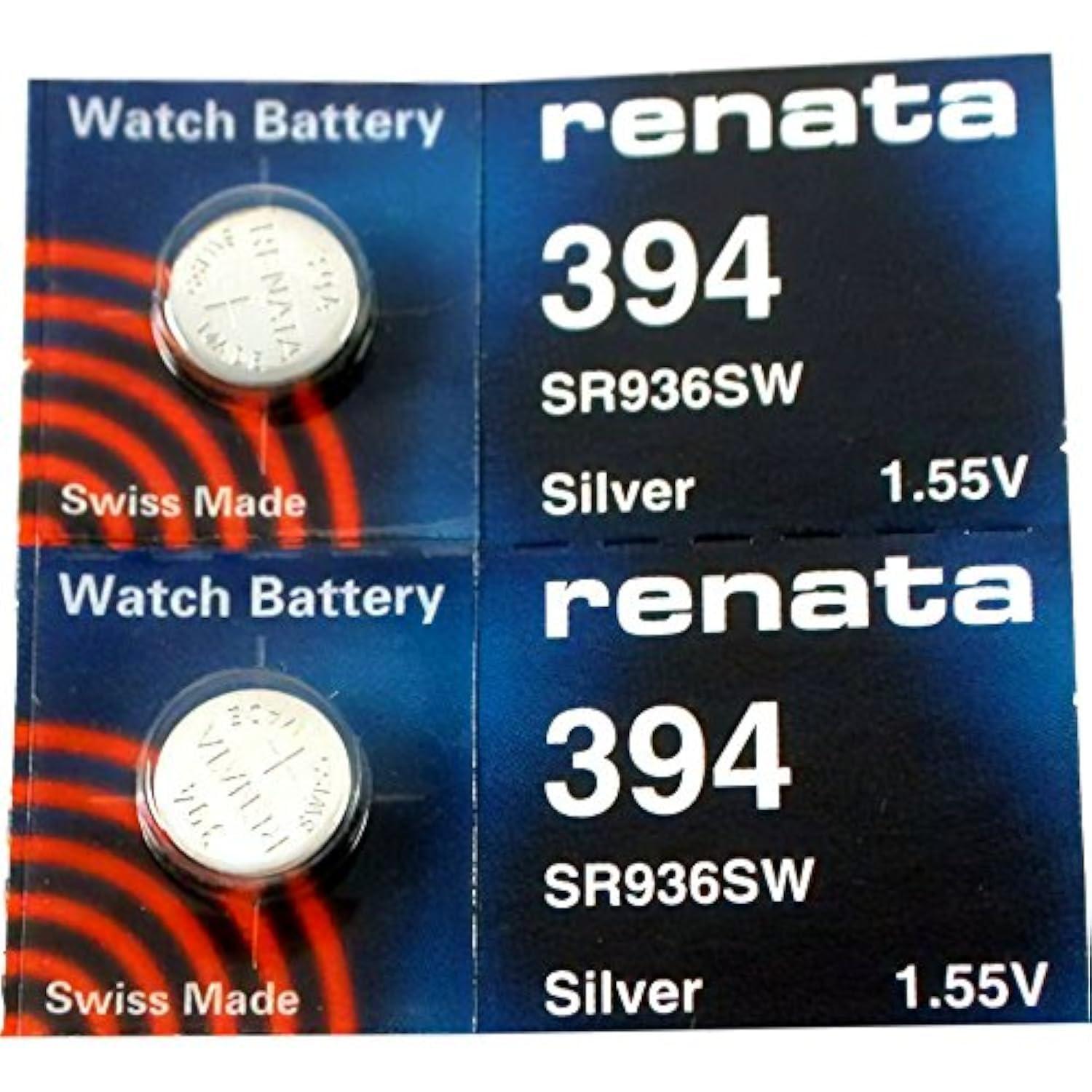 Buy Renata Watch Batteries #394 - 2 Pcs | Fast International Shipping | Buy  Now with Express International Delivery | GoSupps.com