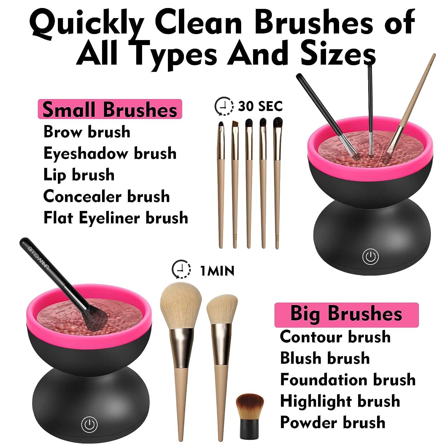 Electric Makeup Brush Cleaner Machine Portable Automatic Spinner