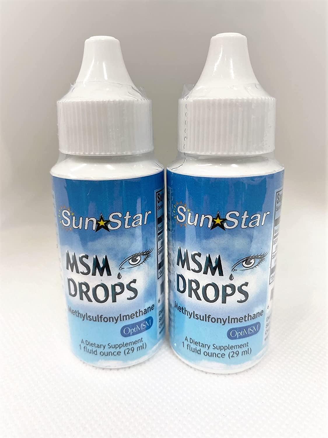 Pure MSM Drops 1 fl oz Natural Joint Support Fast Absorbing Formula