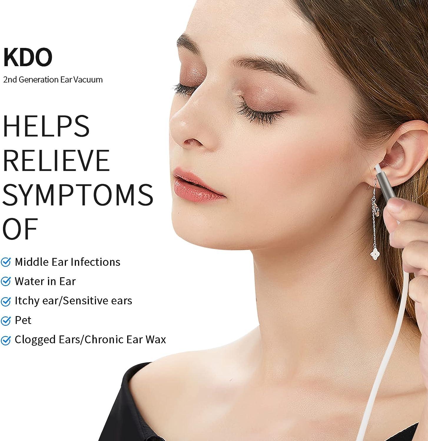 Ear Wax Vacuum with 6 Gear Strong Suction KDO Ear Wax Remover Kit for