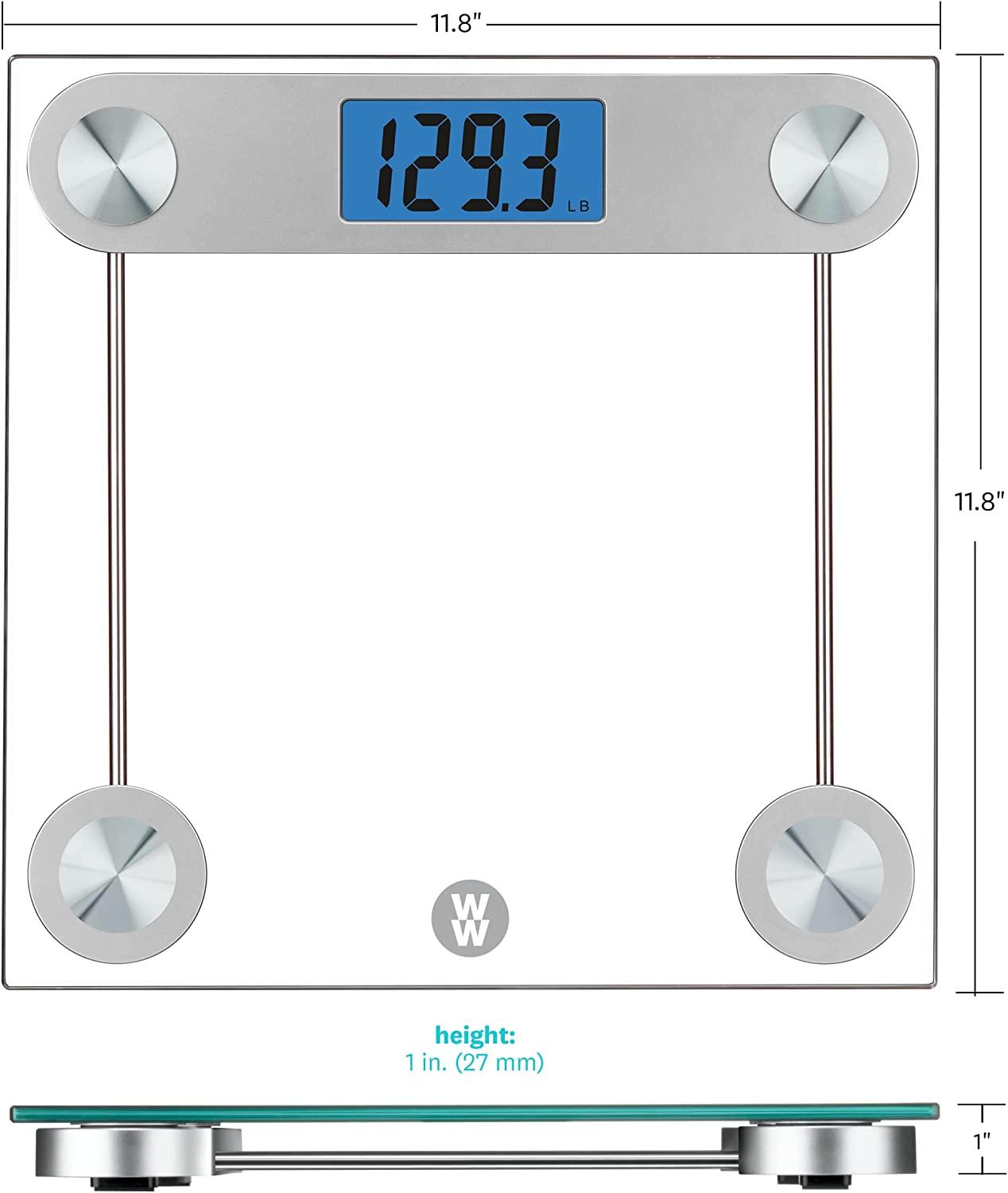 NEW CONAIR WEIGHT WATCHERS GLASS ELECTRONIC SCALE - health and