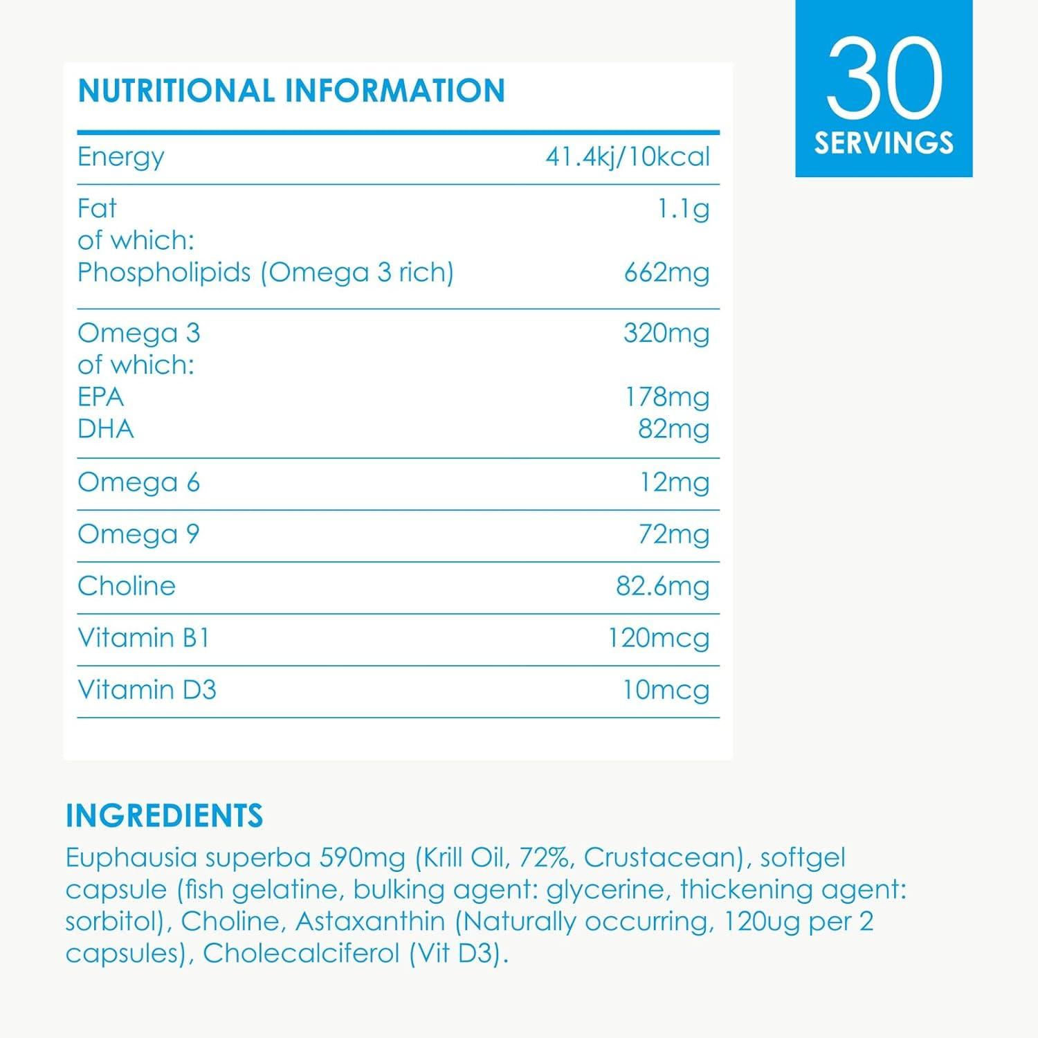 Cleanmarine Krill Oil Packed with EPA & DHA Omega 3 with Added