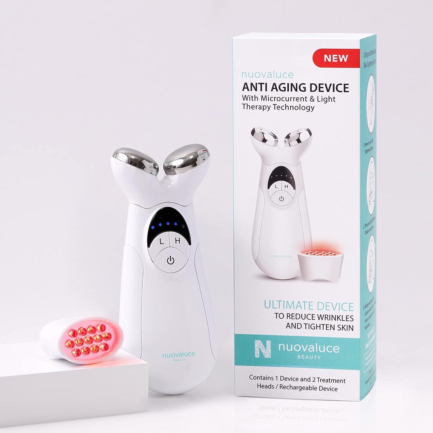 Nuovaluce Anti Aging Microcurrent & Red Light Therapy Device Wrinkle