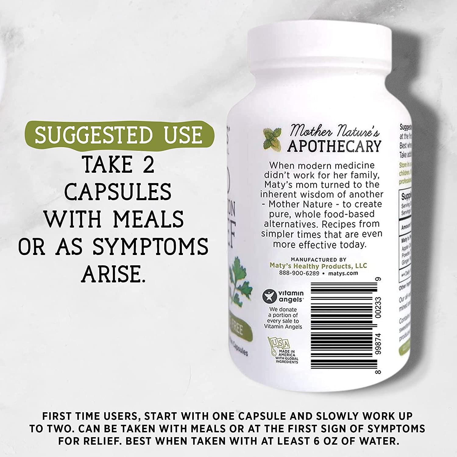 Matys Acid & Indigestion Relief Capsules All Natural Safe & Effective