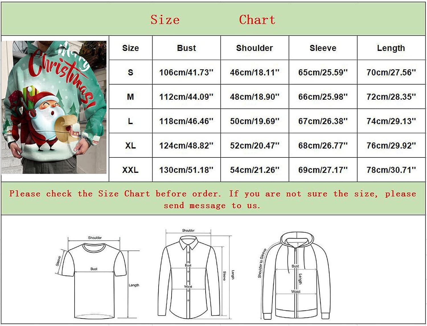 Kersttrui voor heren, Ugly Christmas sweater, kerstman, rendier, sneeuwpop, 3D-print, ronde hals, lange mouwen, sweatshirt, #22, XL