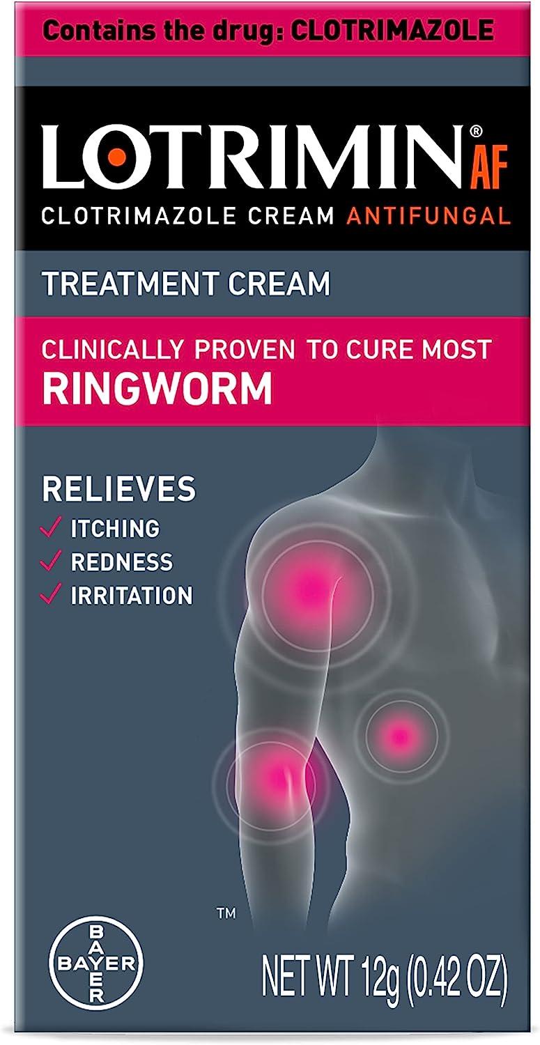 Lotrimin AF Ringworm Cream 1 Clotrimazole Effective Antifungal