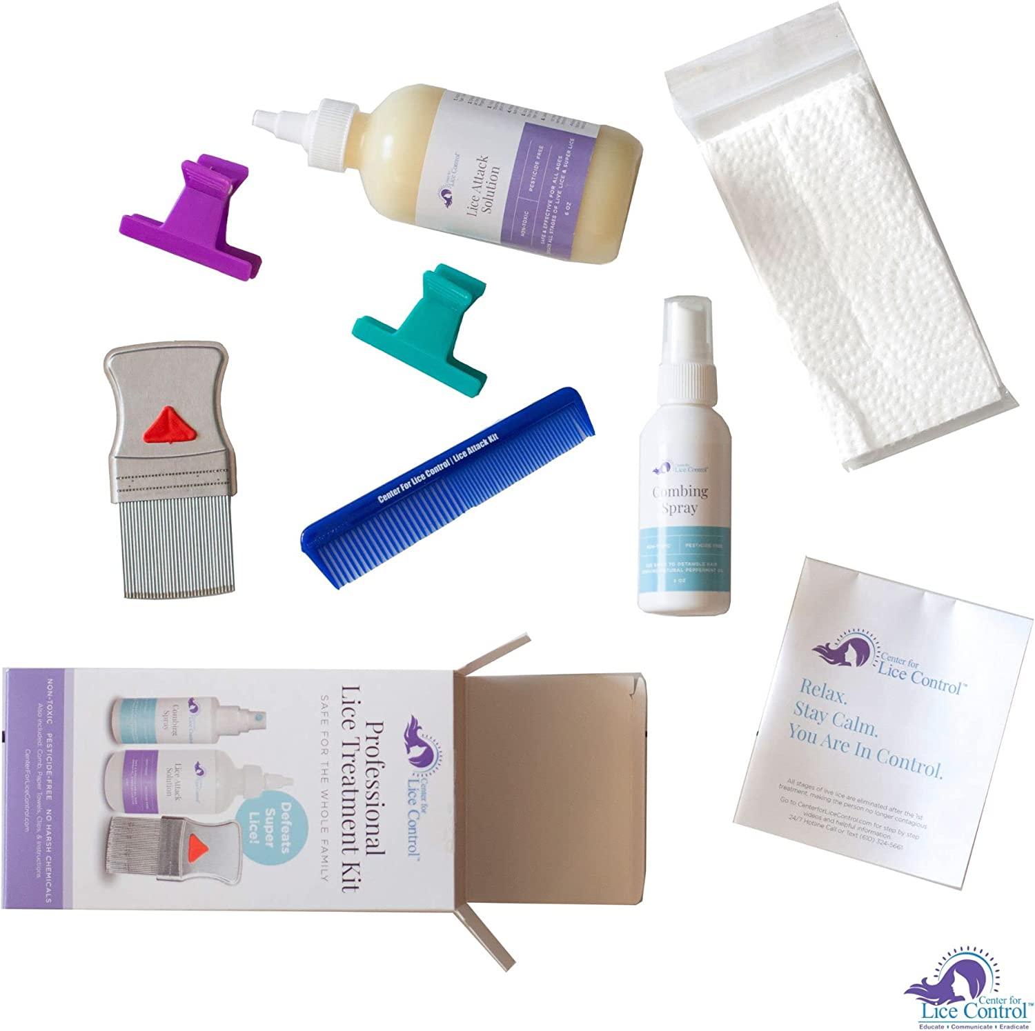 KAPOW! Professional Lice Treatment Kit Defeat Lice at Home Safe and