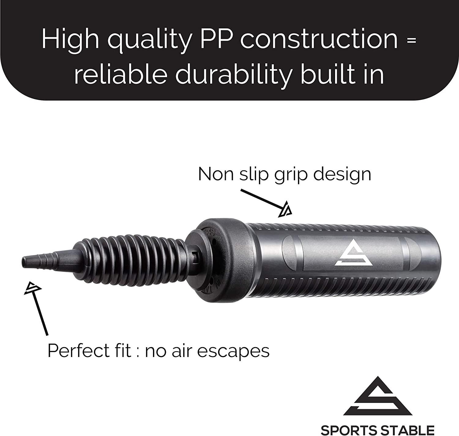 Sports Stable Exercise Ball Pump, Dual Inflation Manual Air Pump for Your Gym Ball, Swiss Ball