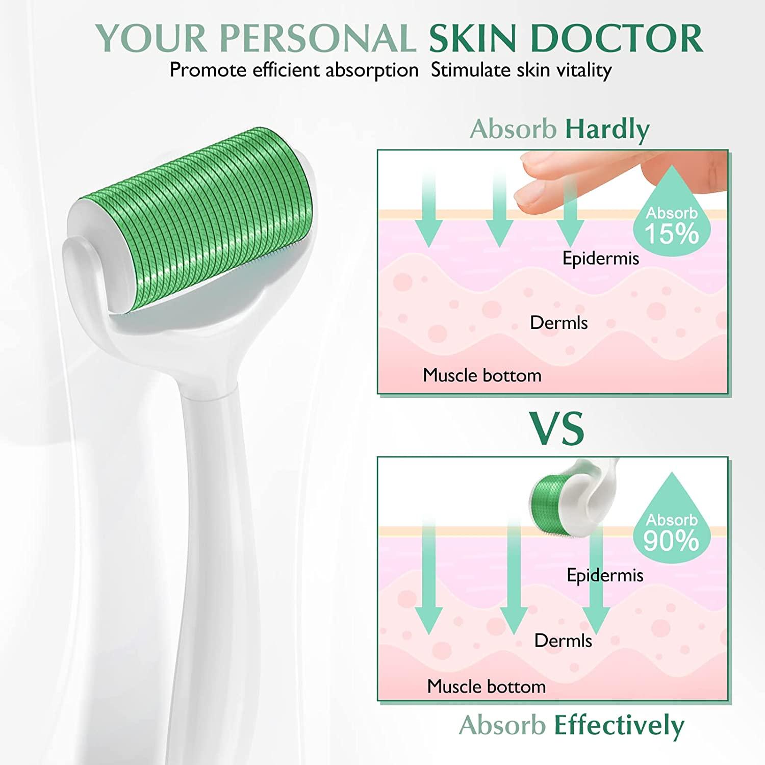 Derma Roller Skin Dermaroller Microneedle Skin Rollers Micro Needle