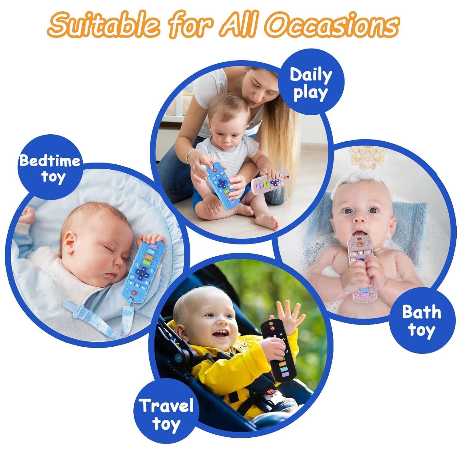Baby Teething Toys 6 to 12 Months Silicone Remote Control Phone