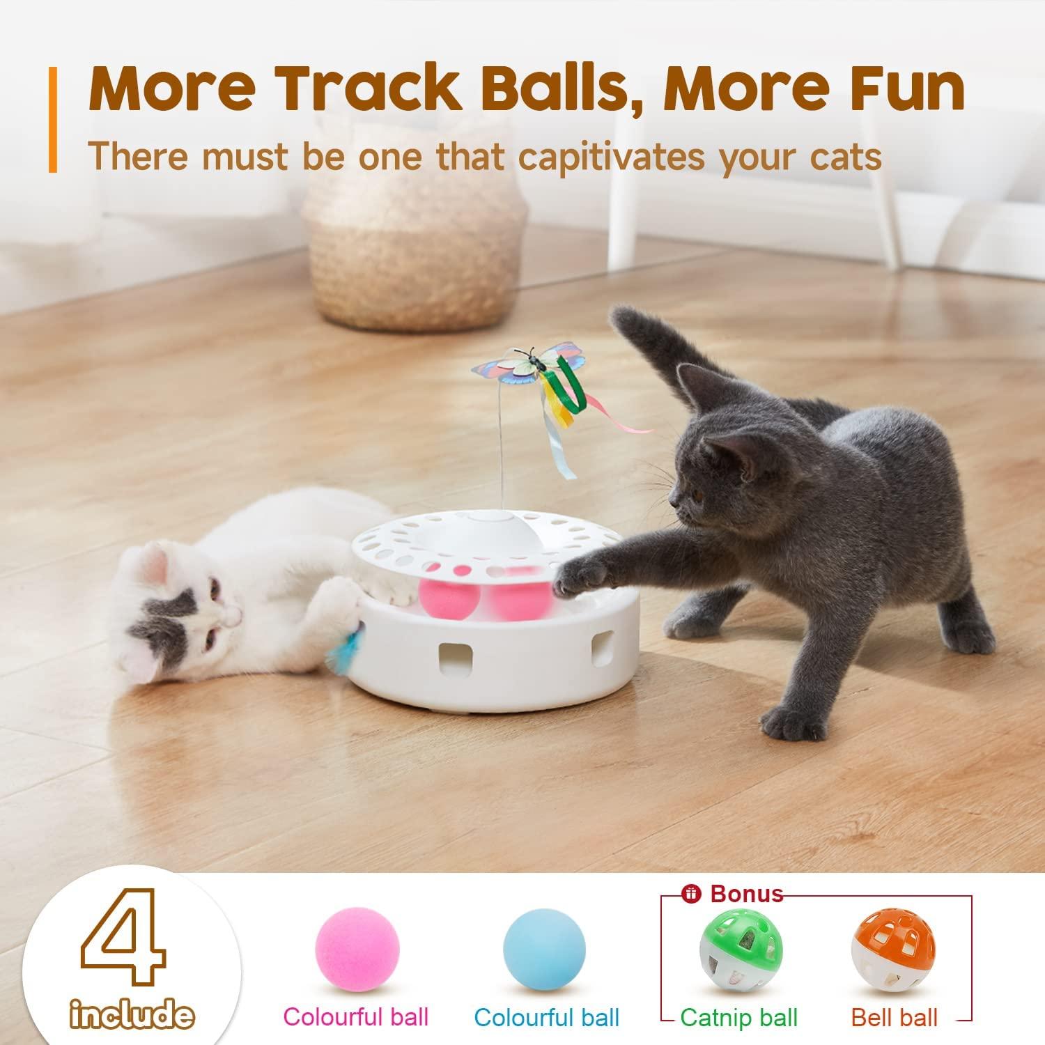 Interactive Cat Toy With Hanging Bell Ball And Suction Cup Hooks - Perfect  For Self Play And Scratching - Temu
