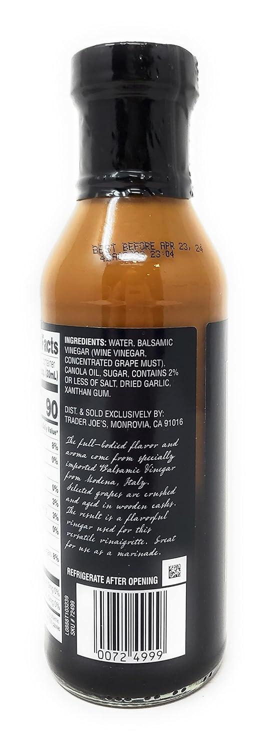 Trader Joe's Balsamic Vinaigrette Net 12 Fl. Oz (355ml) Pack of 2
