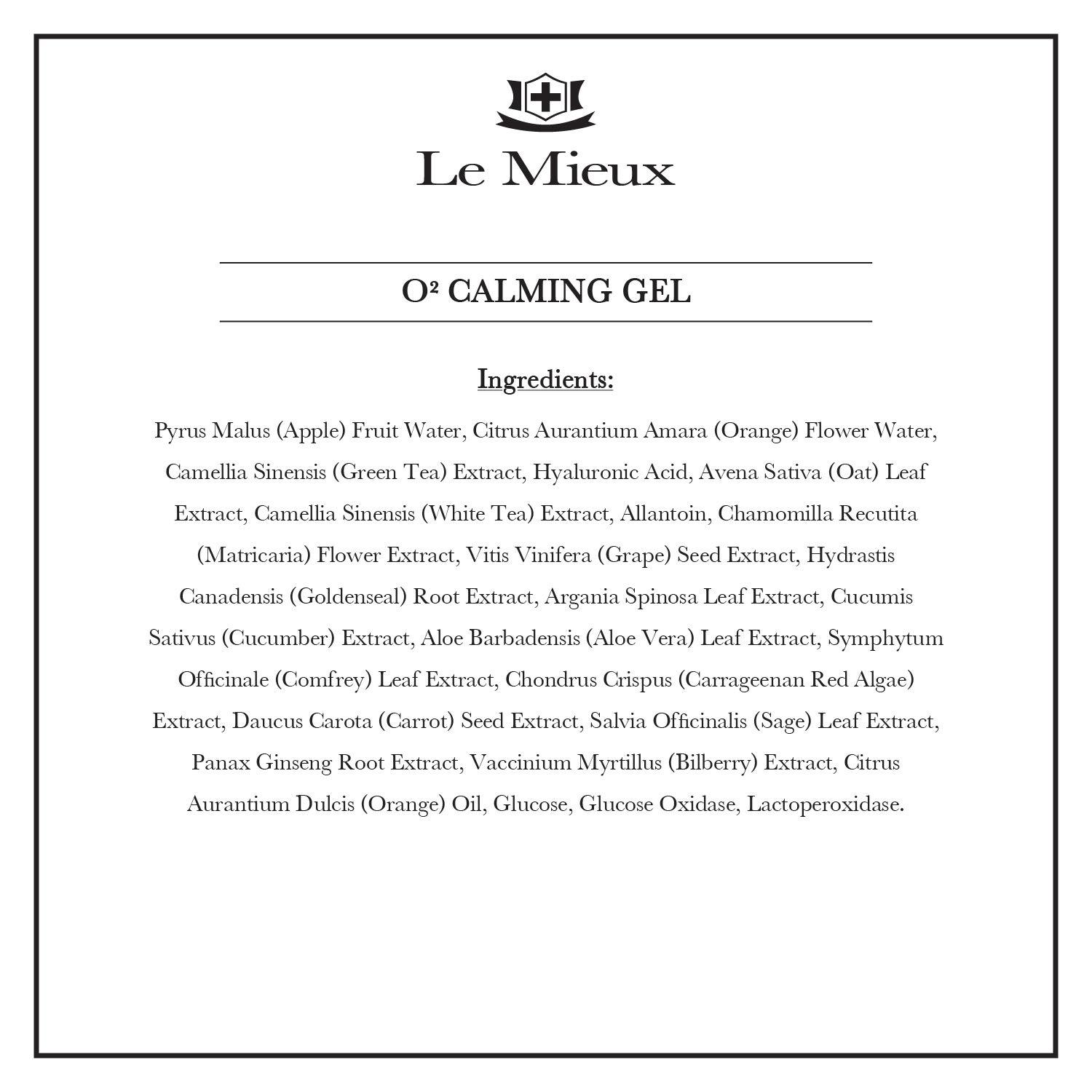 Le Mieux O2 Calming Gel Conductive Facial Gel with Aloe Soothe Mild