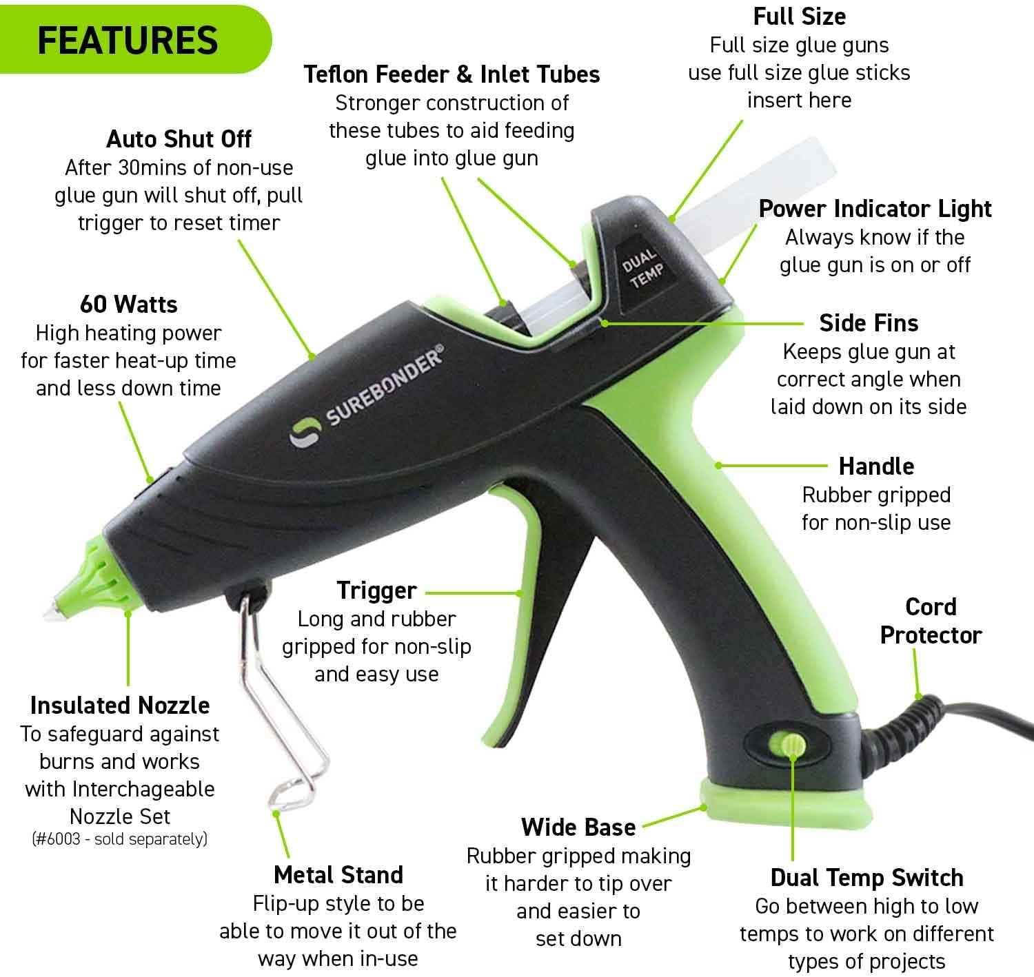 Low-Temp Glue Gun w/Safety Fuse