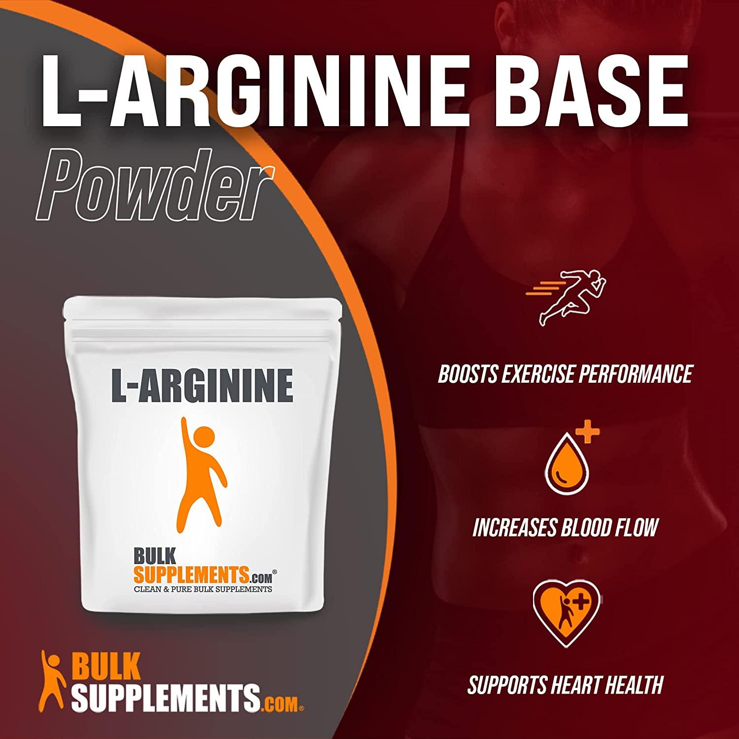 LArginine Base Powder 500g Nitric Oxide Booster Supplement