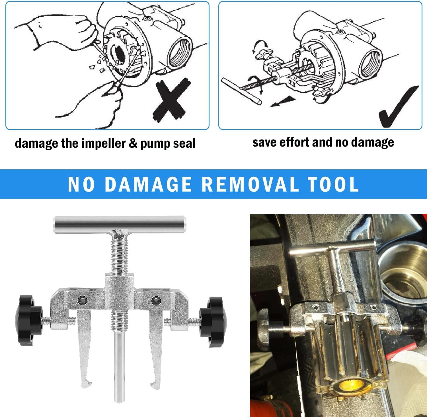 johntruck 6600401 Flexible Impeller Pull Tool Removal Puller Fit for Jabsco Pump 500700040