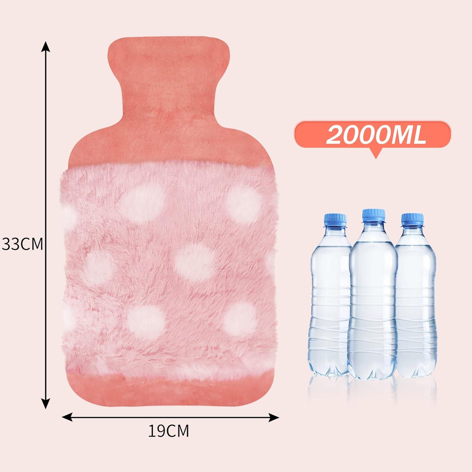 Hot Water Bottle, 2l Hot Water Bag With Cover Soft Fluff, Baby Hot Water  Bottle, Provide Warmth And Comfort For Neck, Back, Waist, Gift For  Birthday
