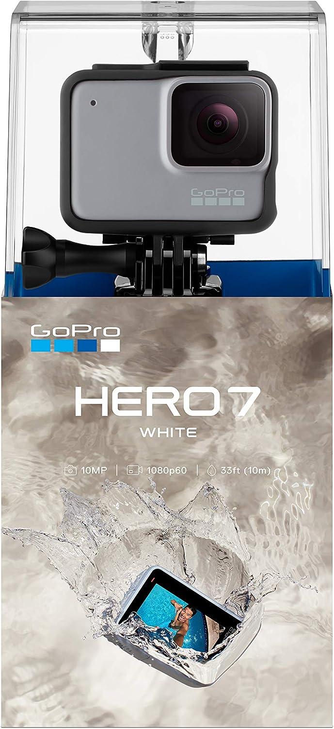 GoPro Hero7 White Bundle with Float Handle, Monopod, Camera Case